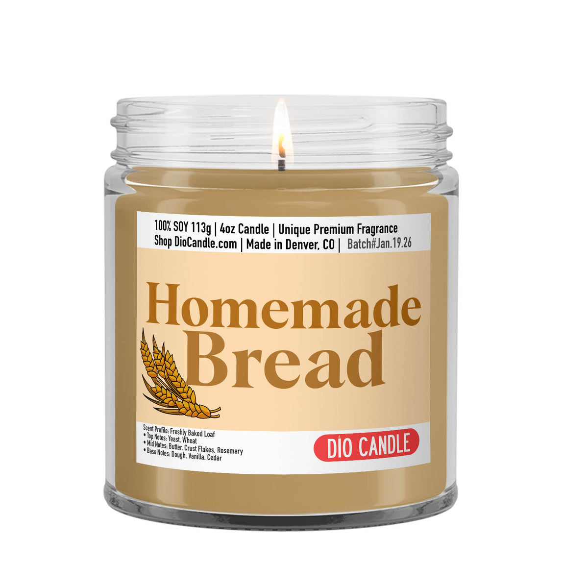 Homemade Bread Candle