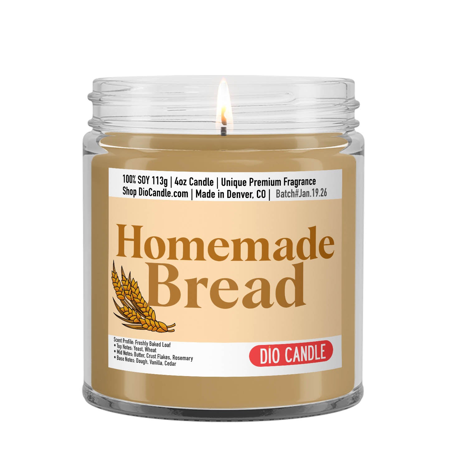 Homemade Bread Candle