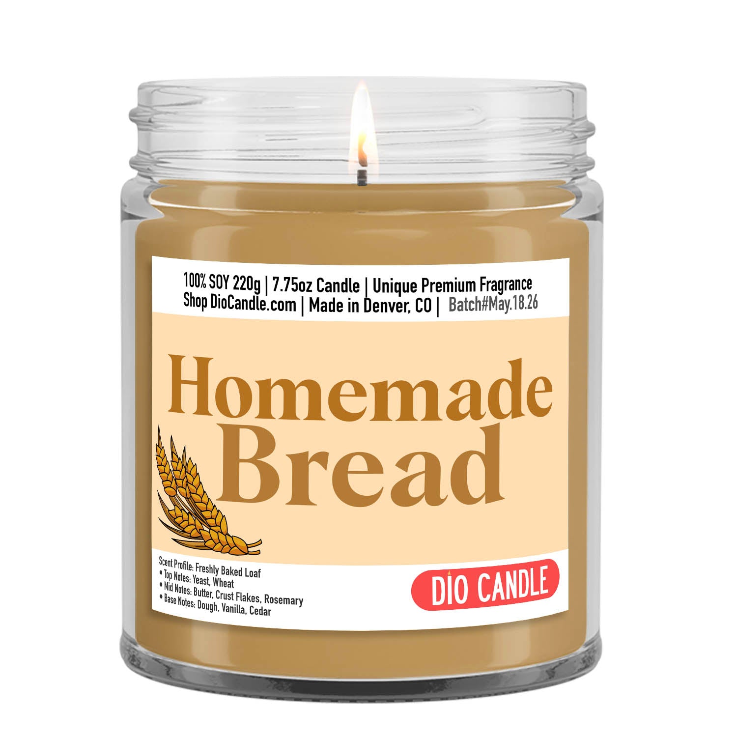 Homemade Bread Candle