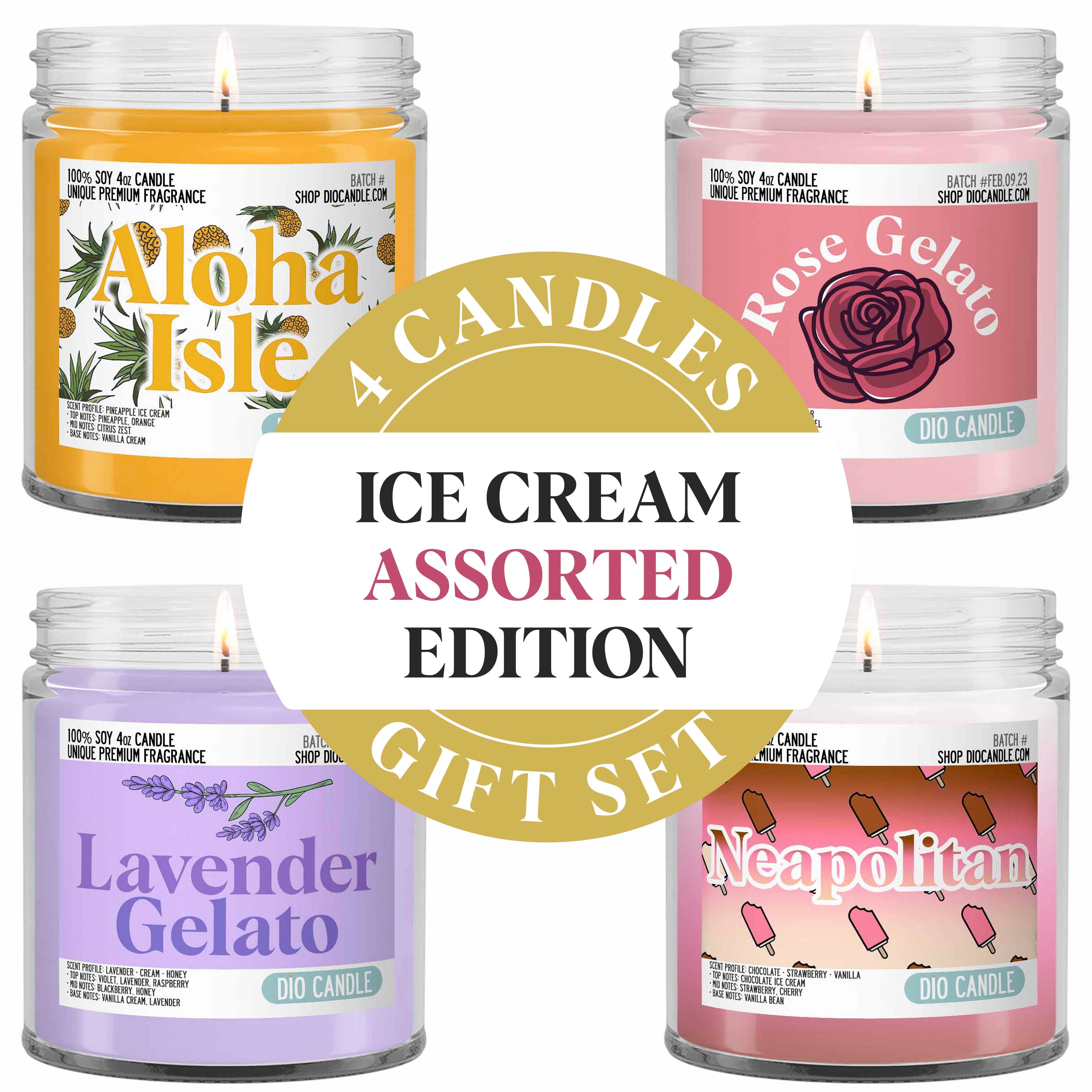 Ice Cream Assorted Candle Gift Set