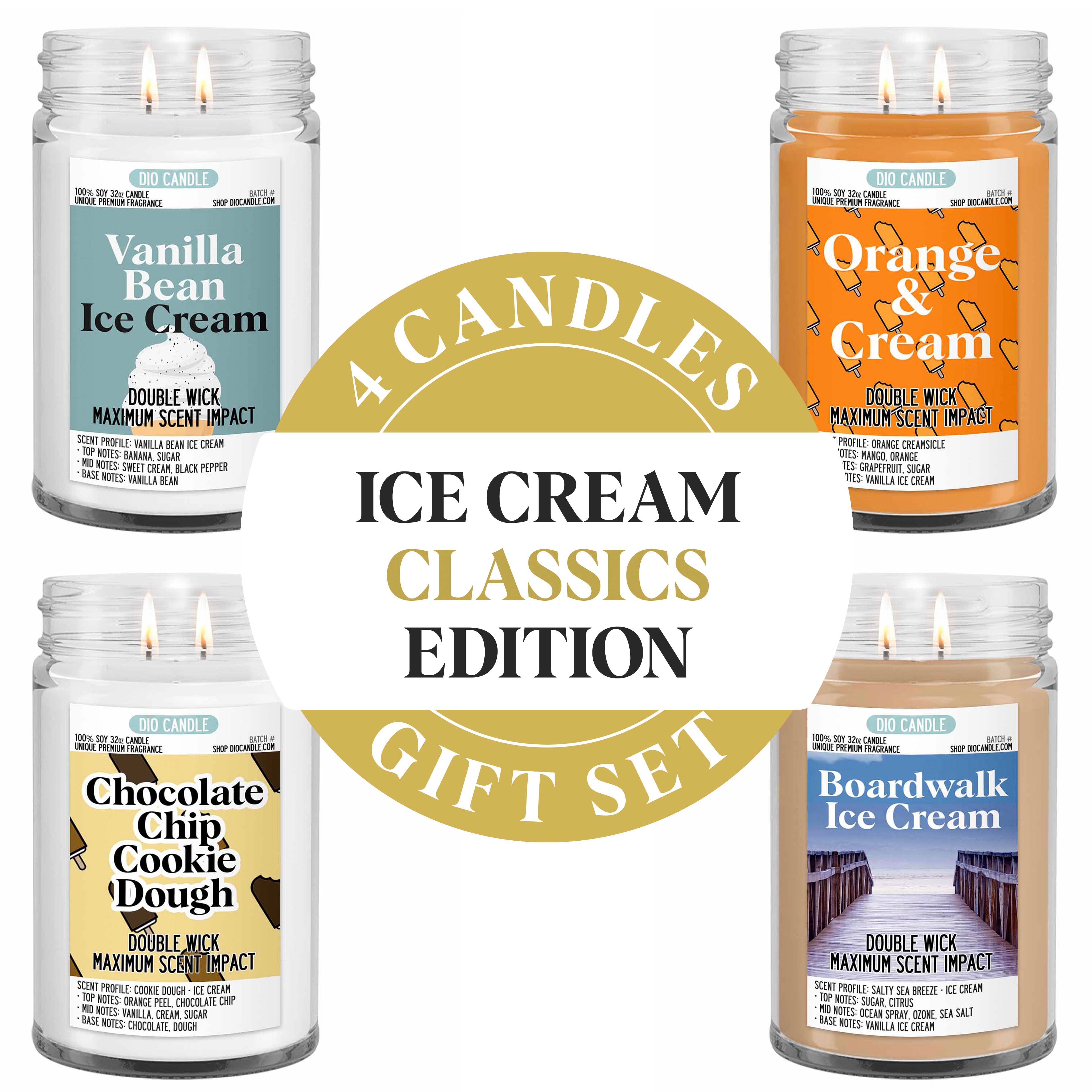 Ice Cream Classics Candle Gift Set