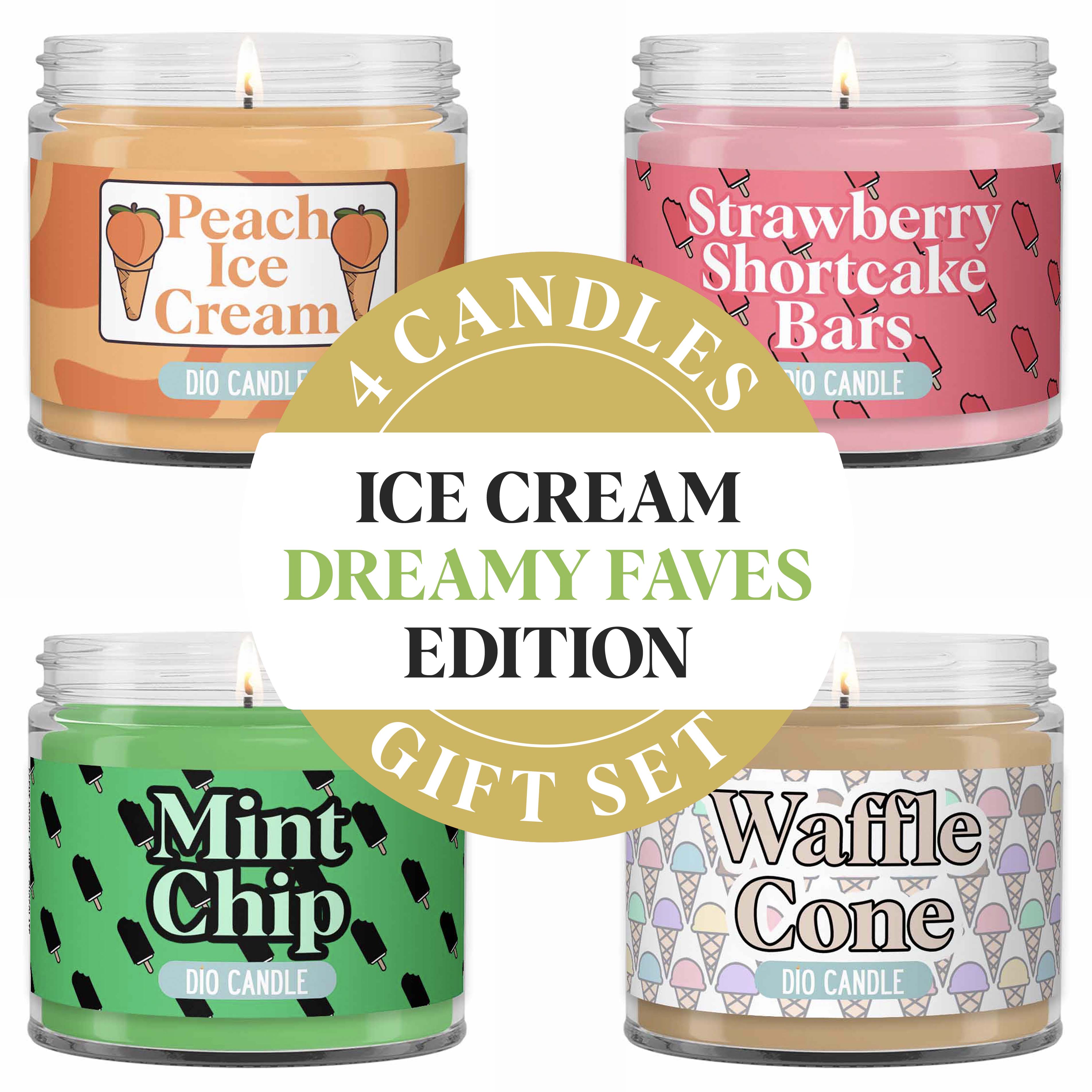 Ice Cream Dreamy Faves Candle Gift Set