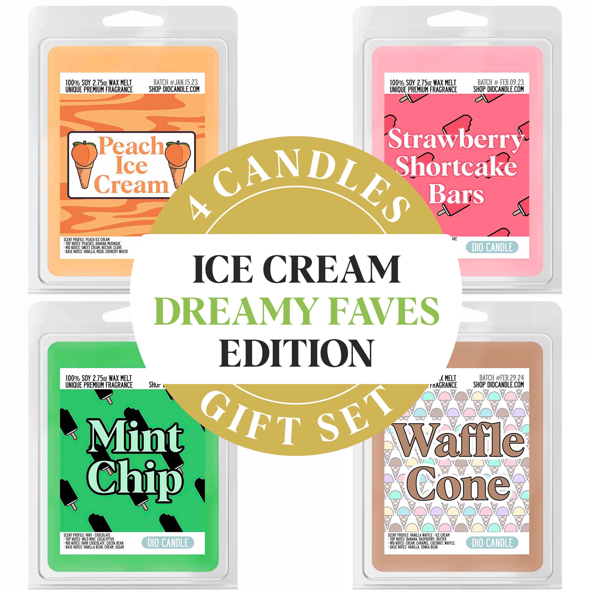 Ice Cream Dreamy Faves Candle Gift Set