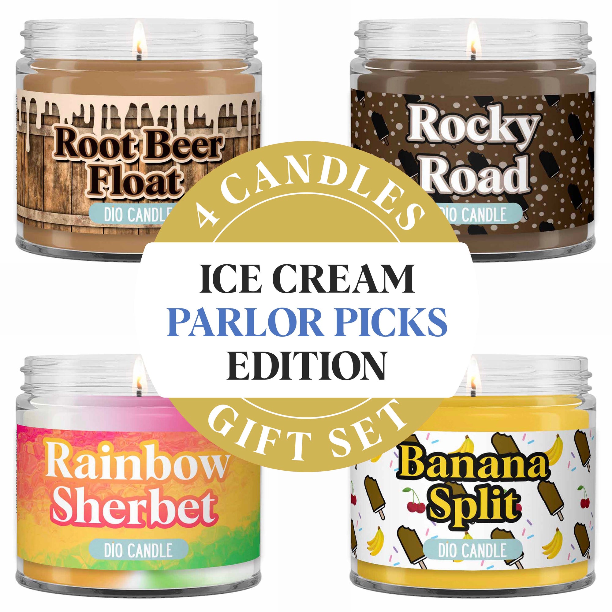 Ice Cream Parlor Picks Candle Gift Set