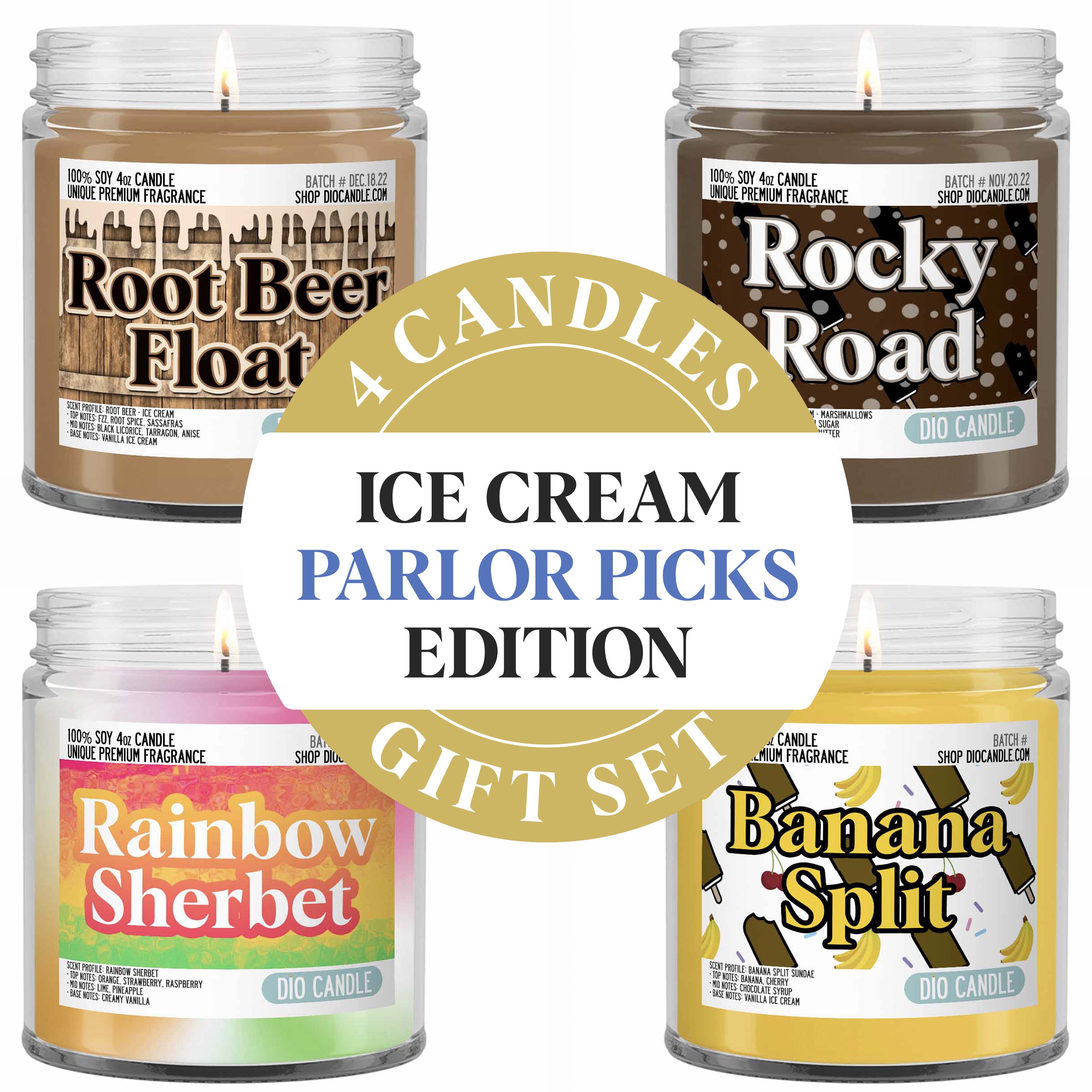 Ice Cream Parlor Picks Candle Gift Set