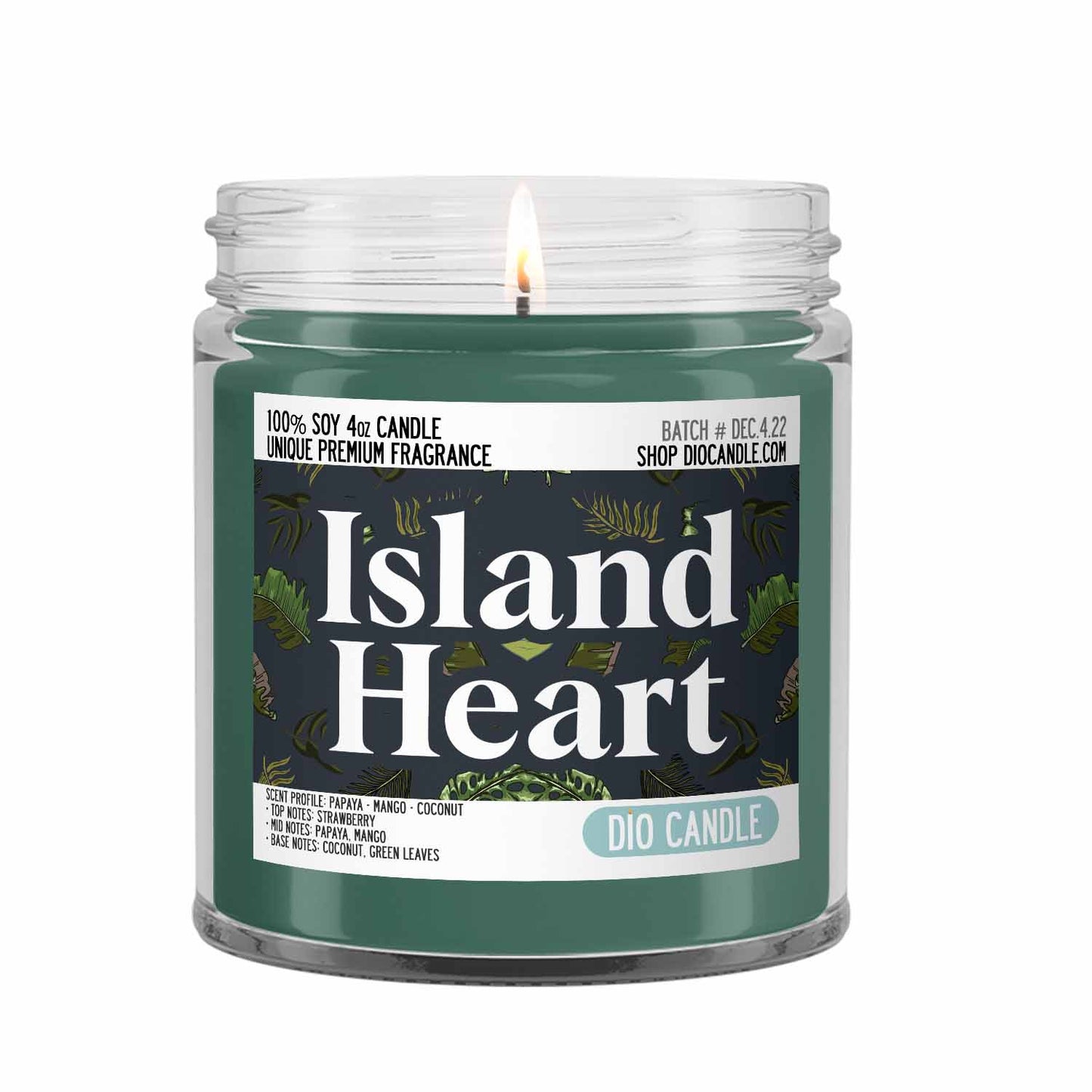 Island Heart Candle