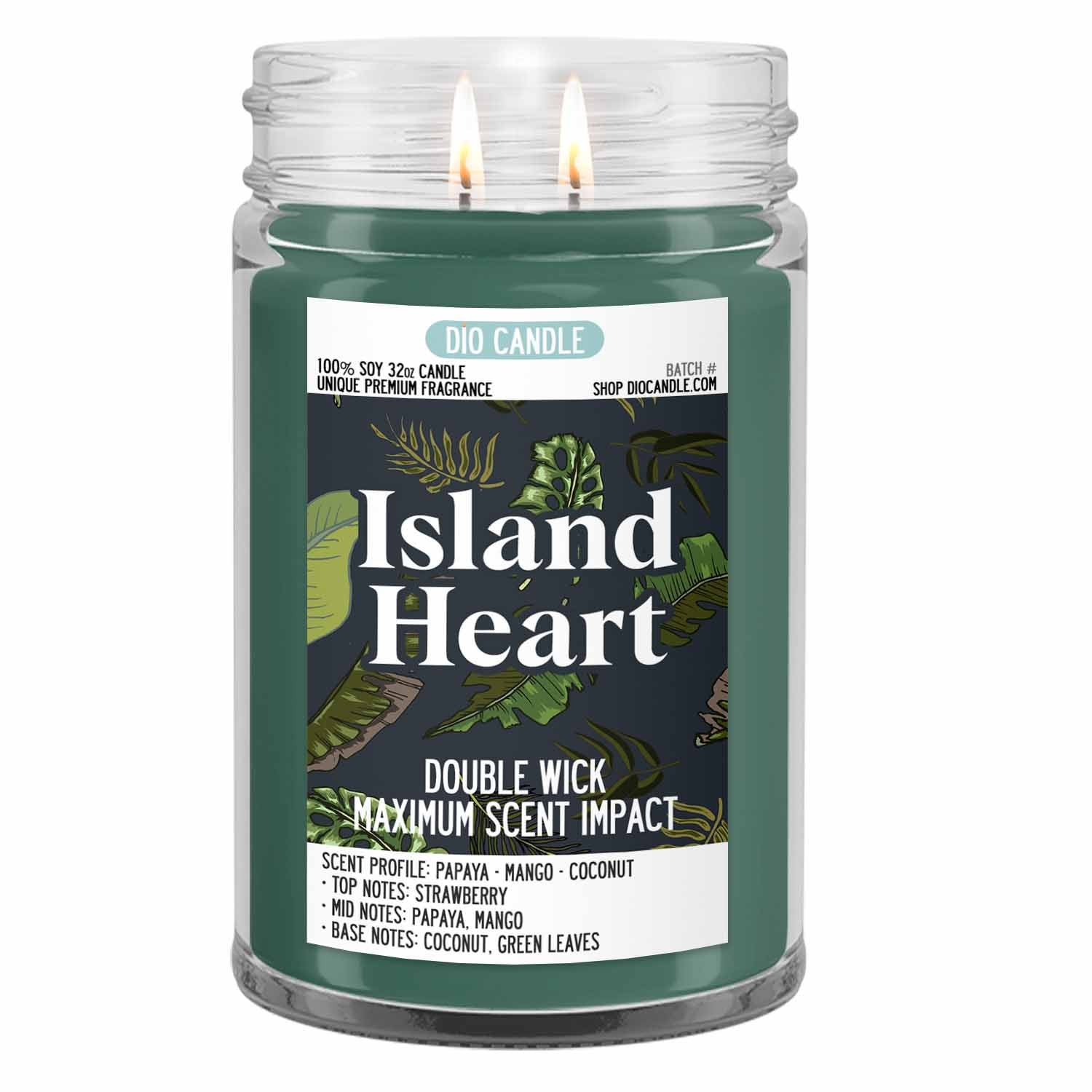 Island Heart Candle