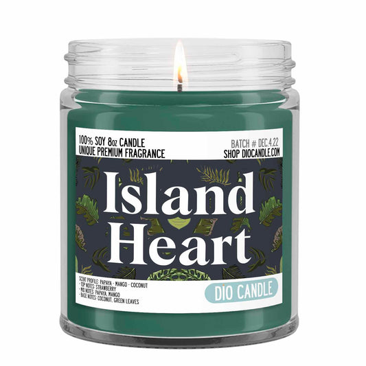 Island Heart Candle