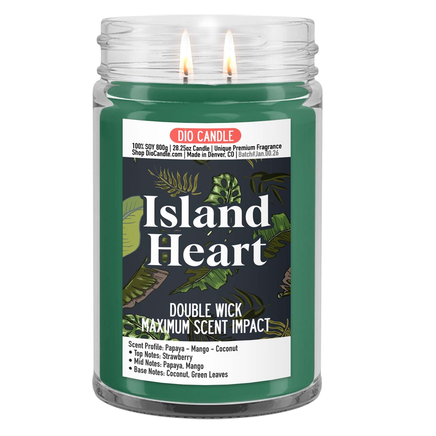 Island Heart Candle