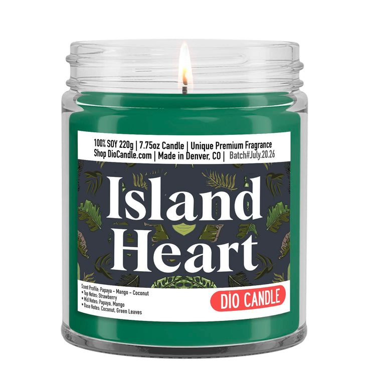 Island Heart Candle