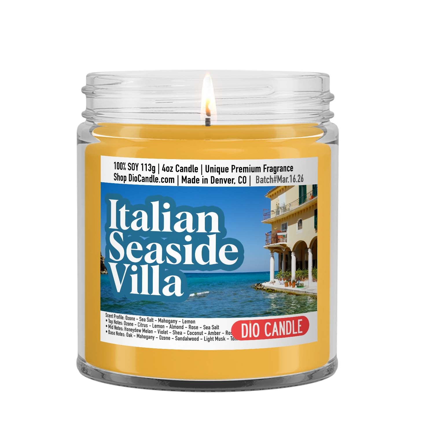 Italian Seaside Villa Candle