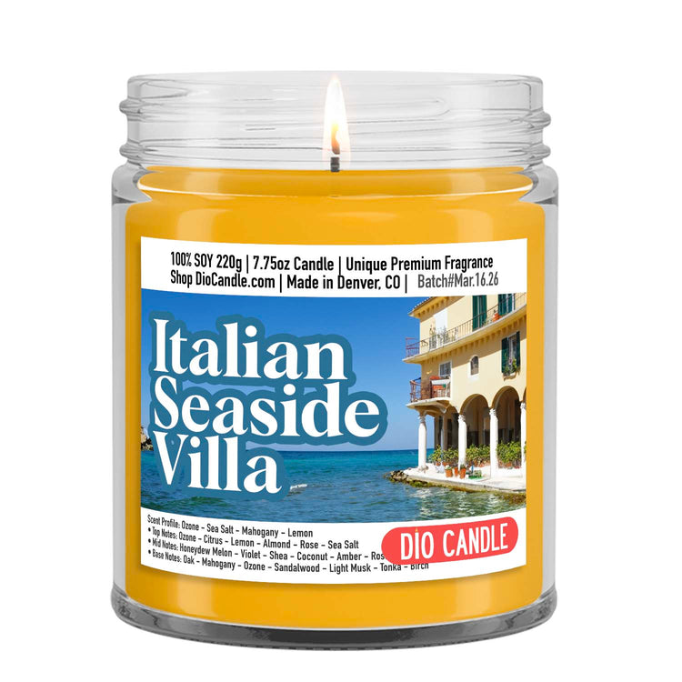 Italian Seaside Villa Candle