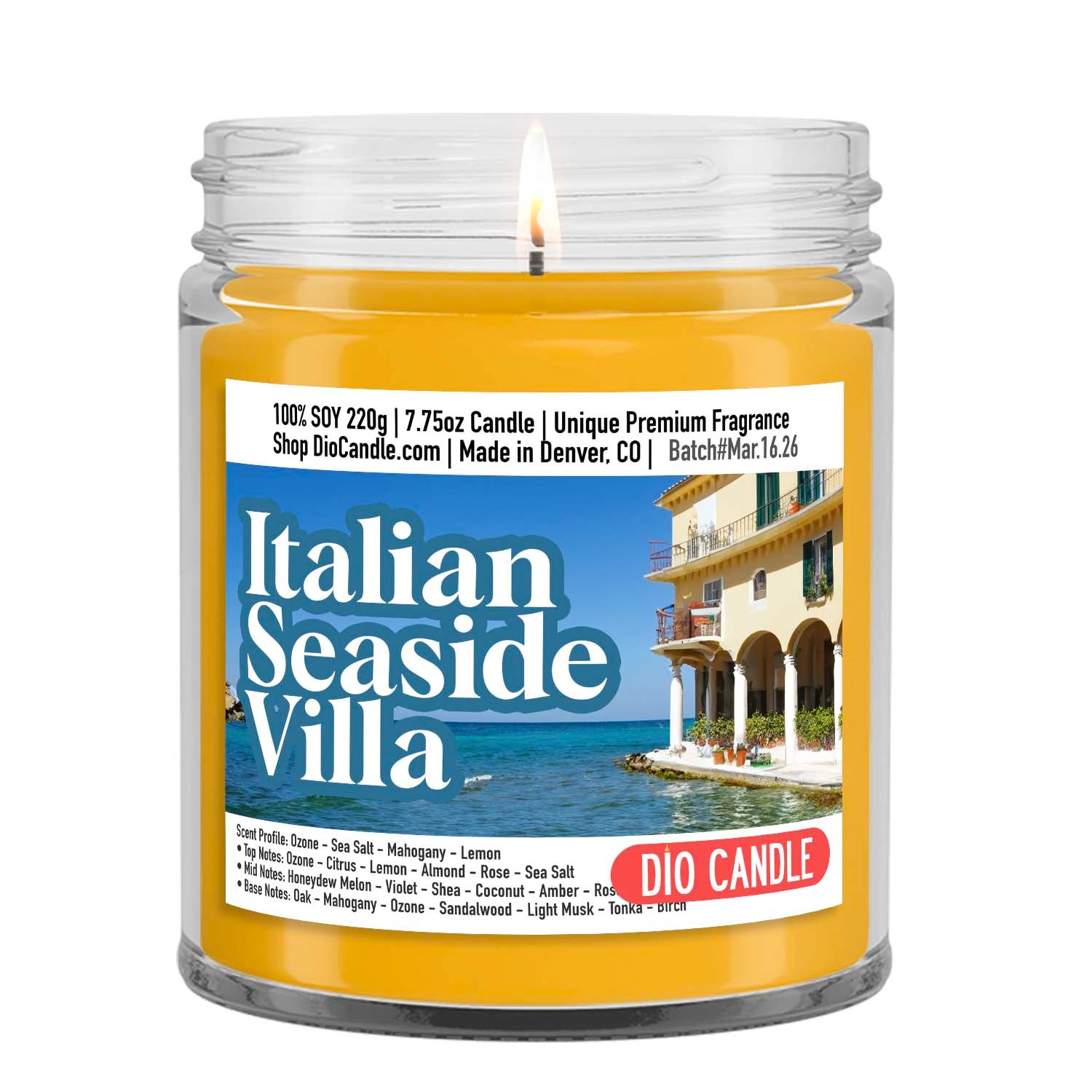 Italian Seaside Villa Candle