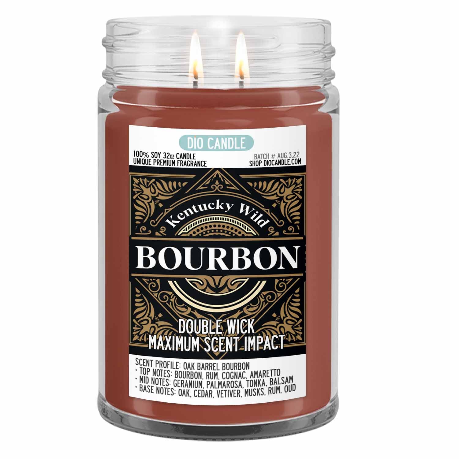 Kentucky Bourbon Wood Wick Candle