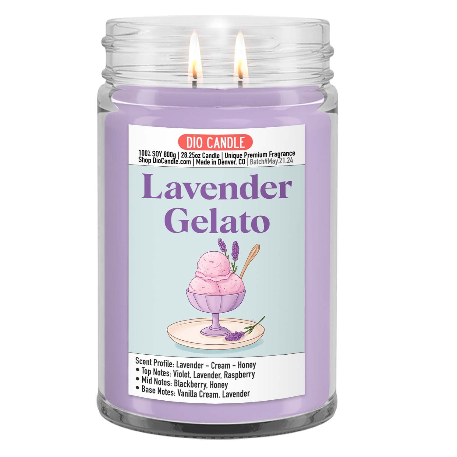 Lavender Gelato Candle