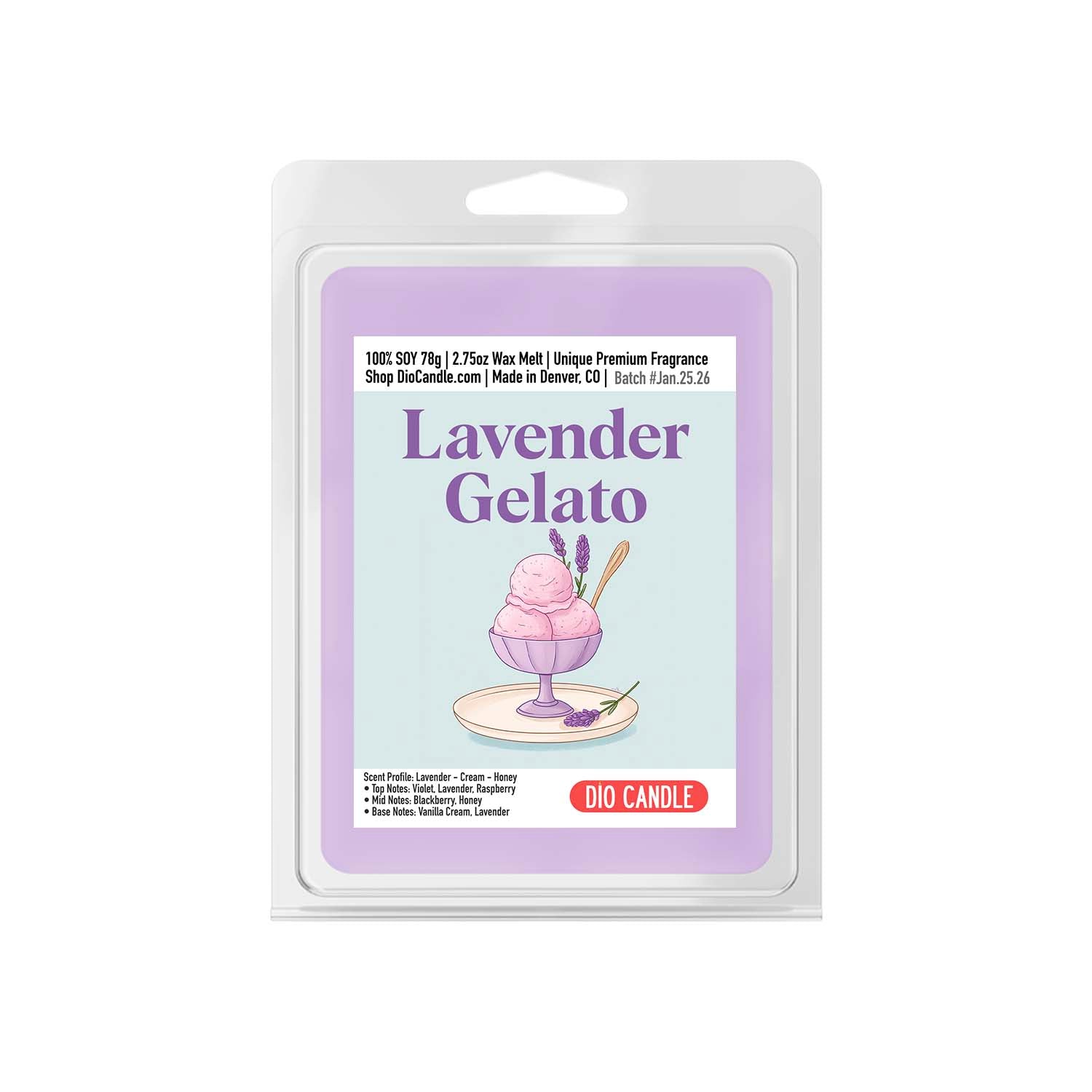 Lavender Gelato Candle