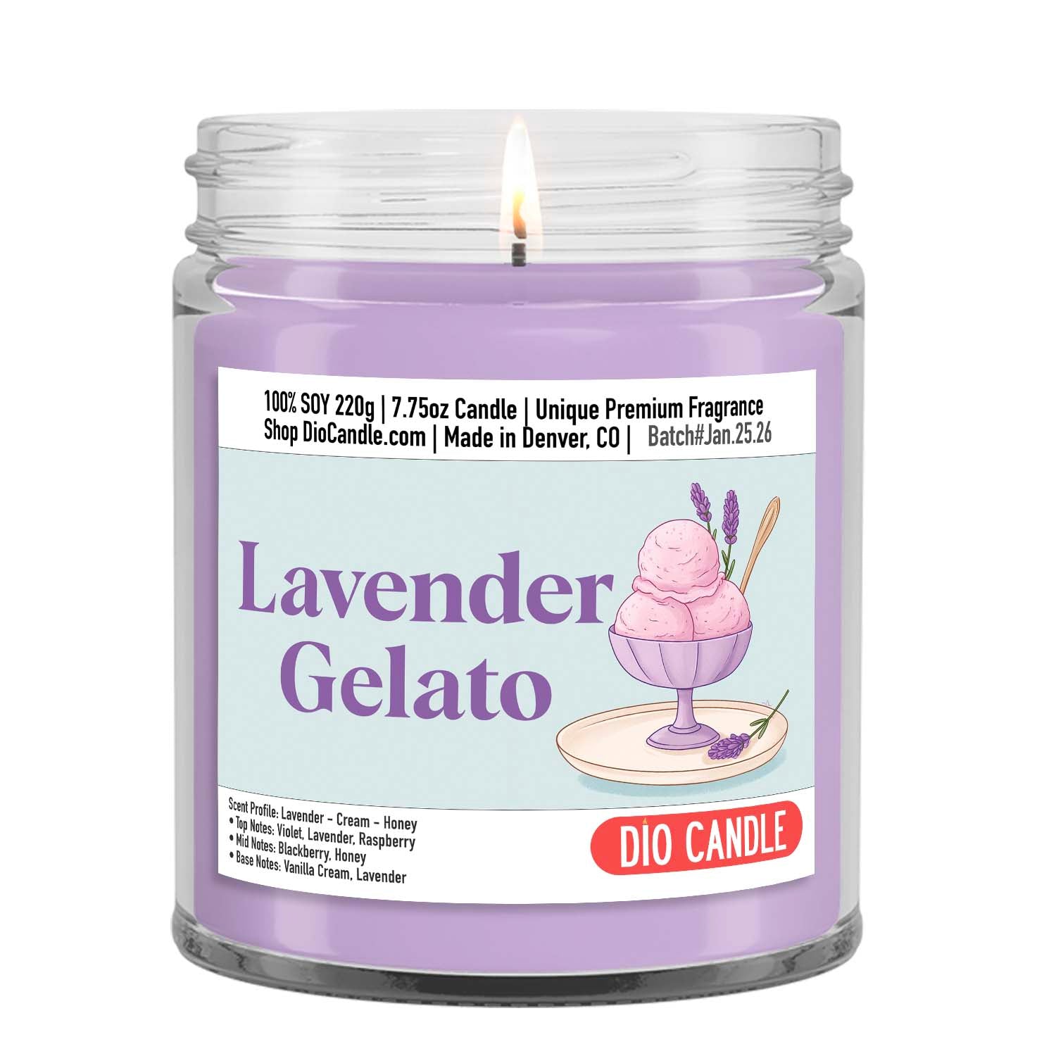 Lavender Gelato Candle