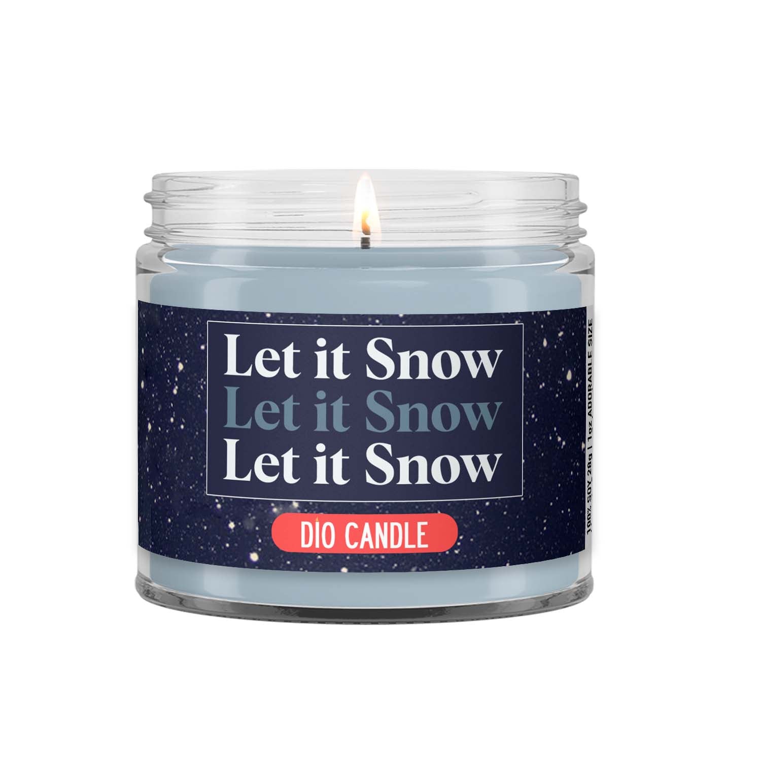 Let it Snow Candle