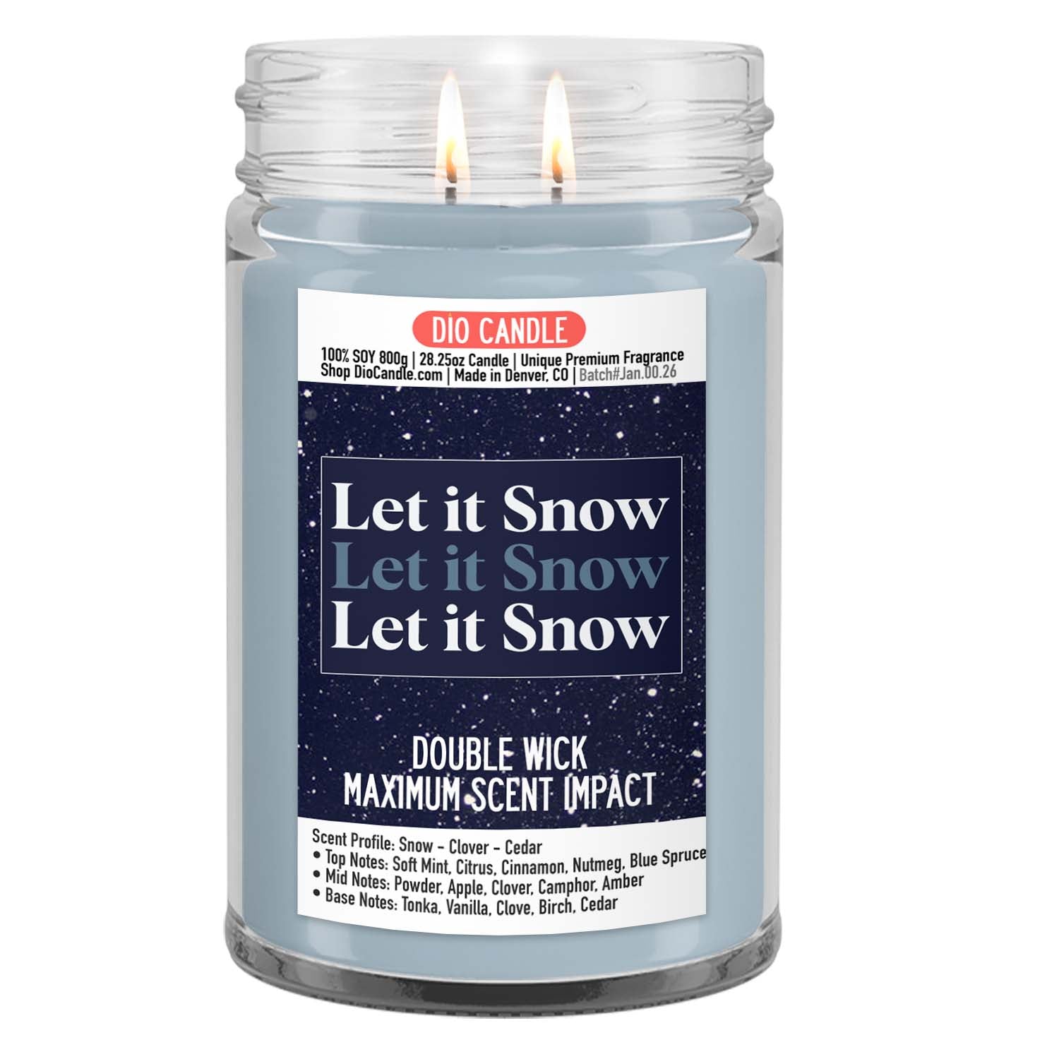 Let it Snow Candle