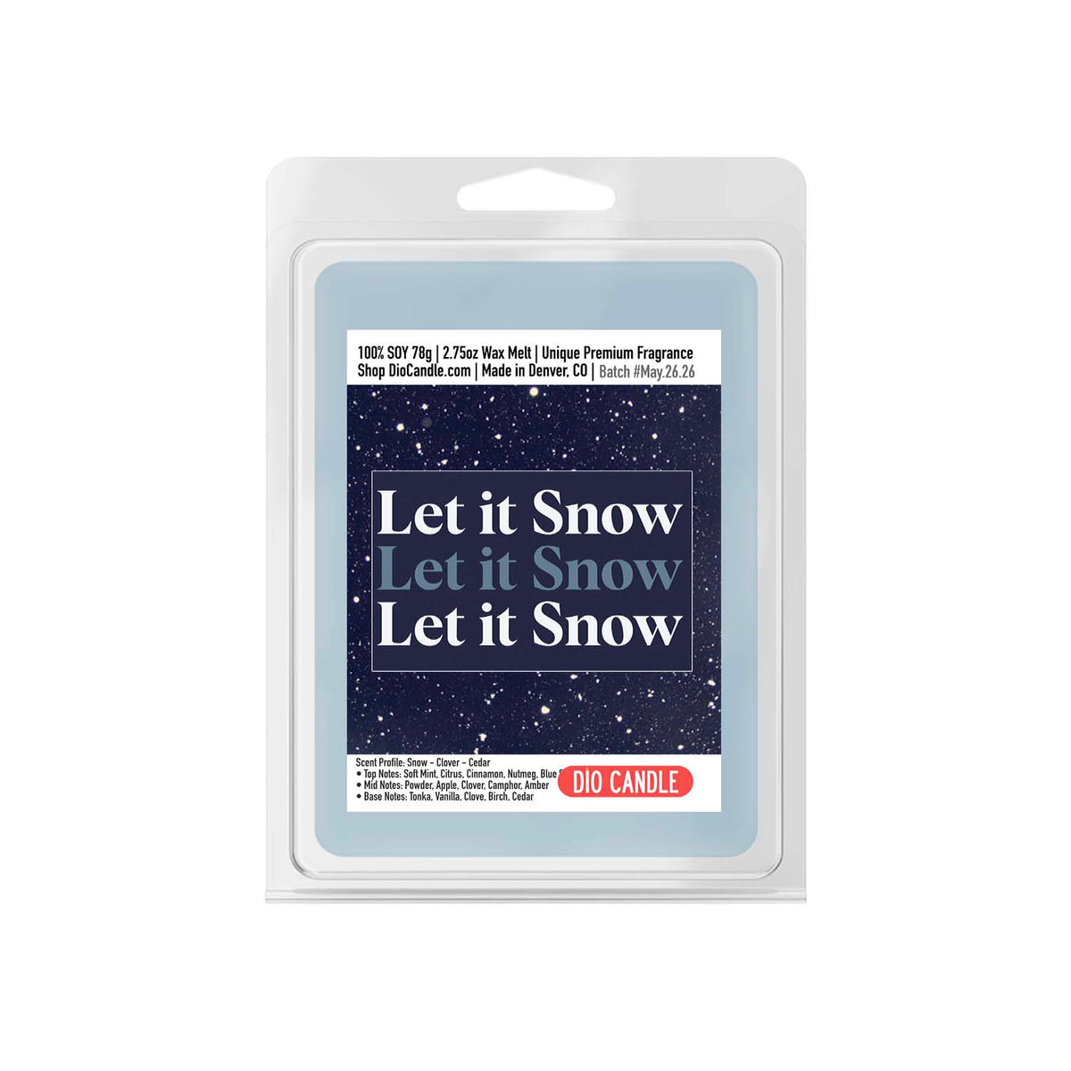 Let it Snow Candle