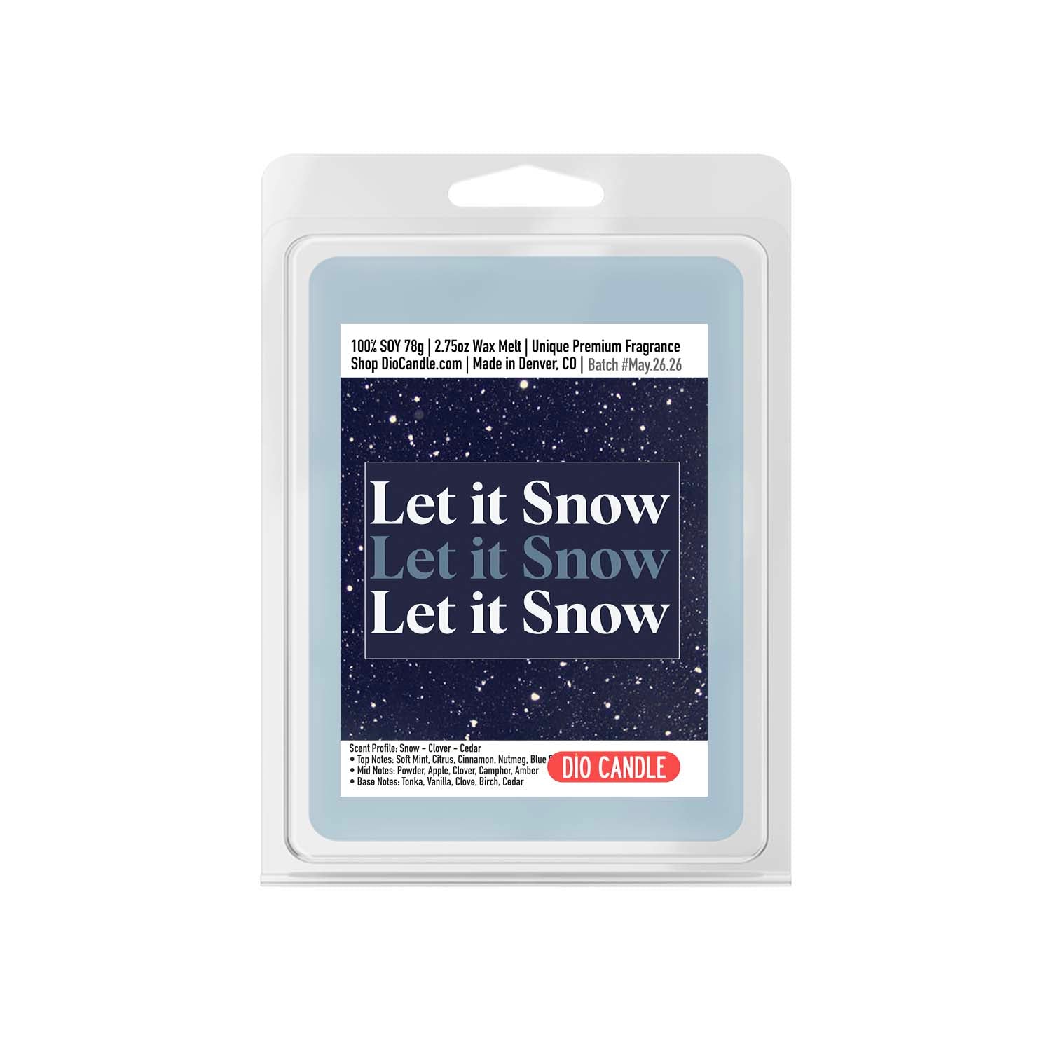 Let it Snow Candle