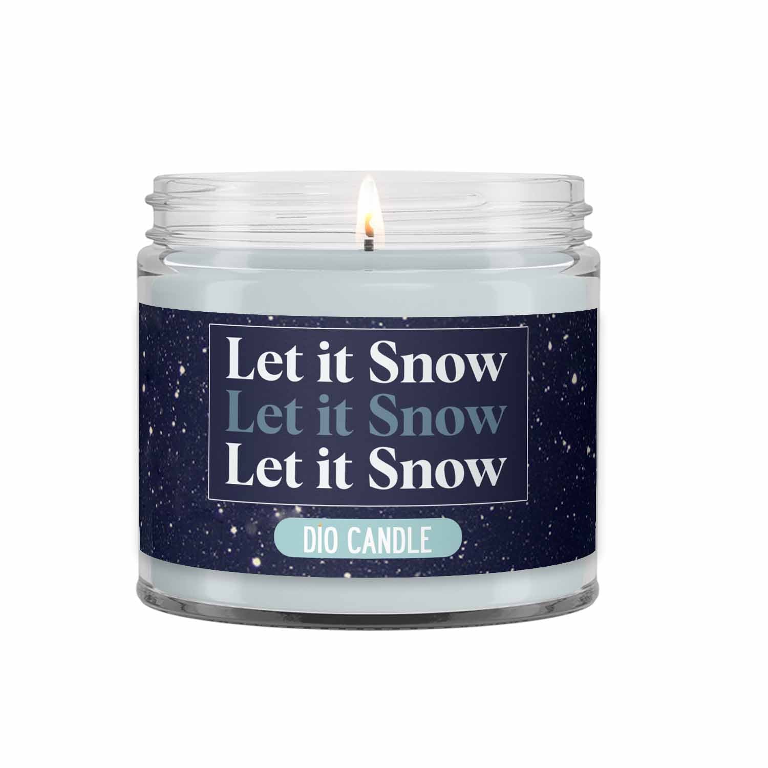 Let it Snow Candle