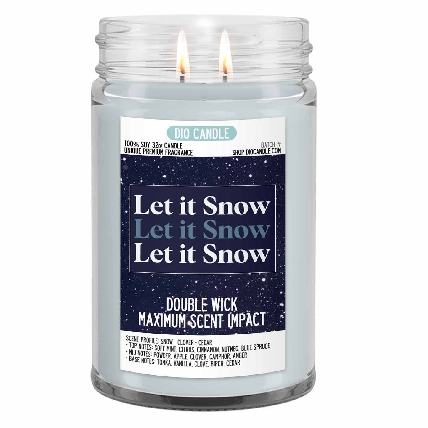 Let it Snow Candle