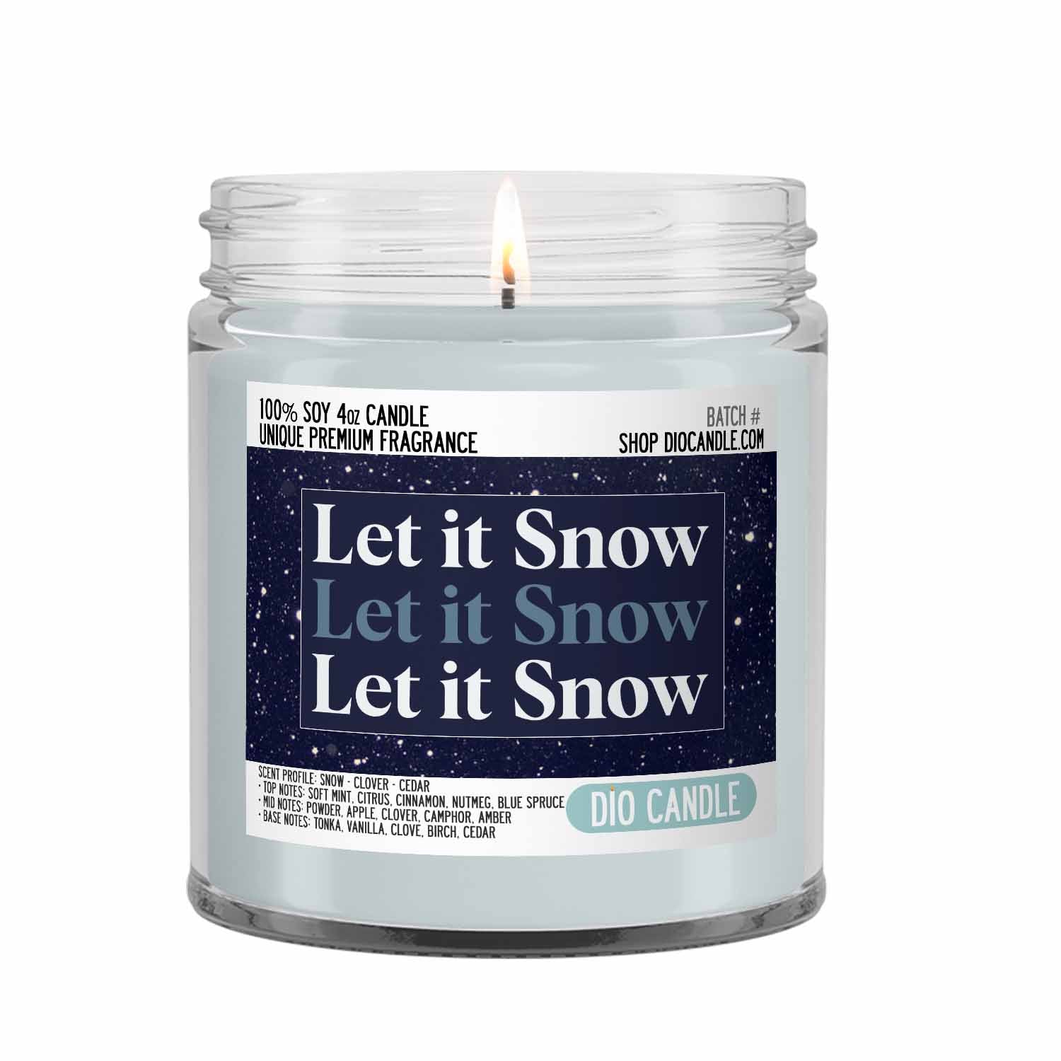 Let it Snow Candle