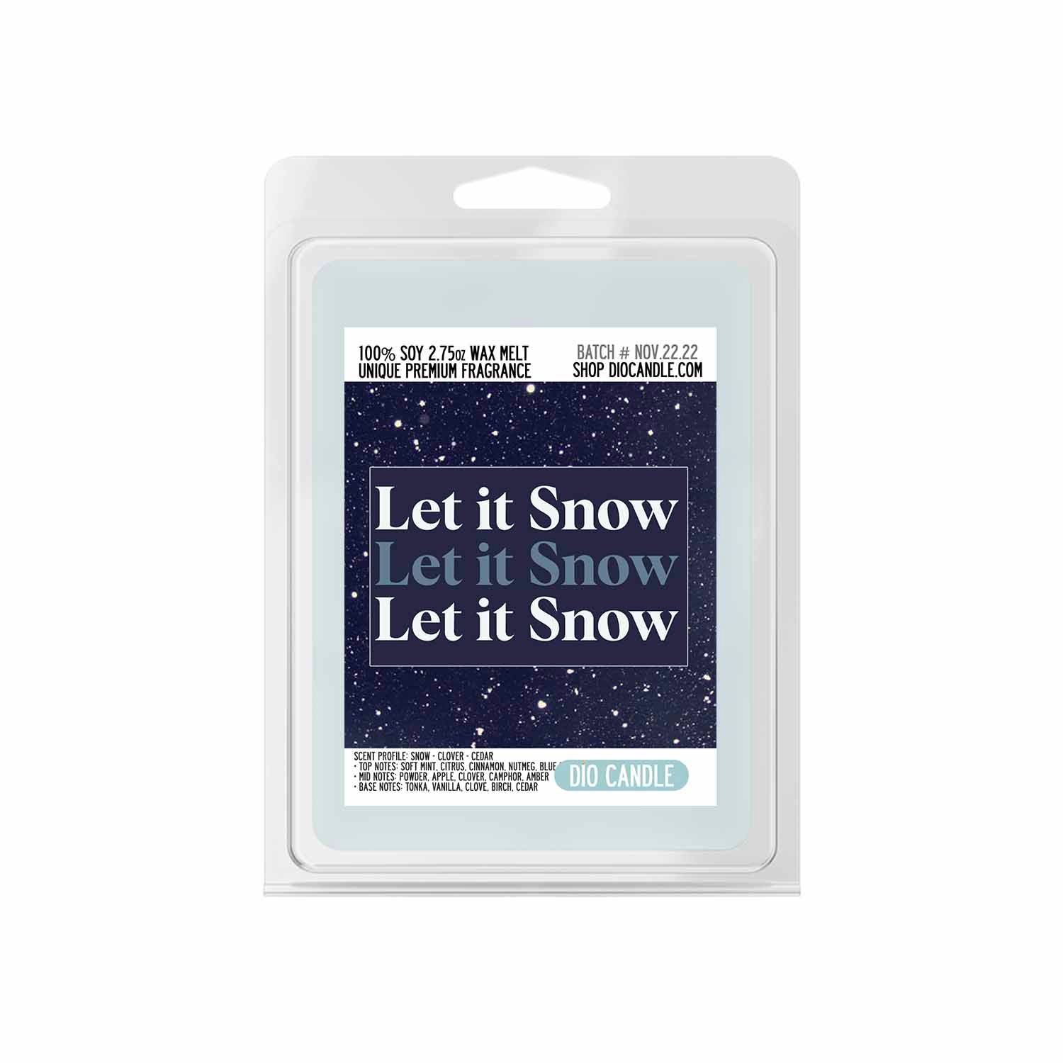 Let it Snow Candle