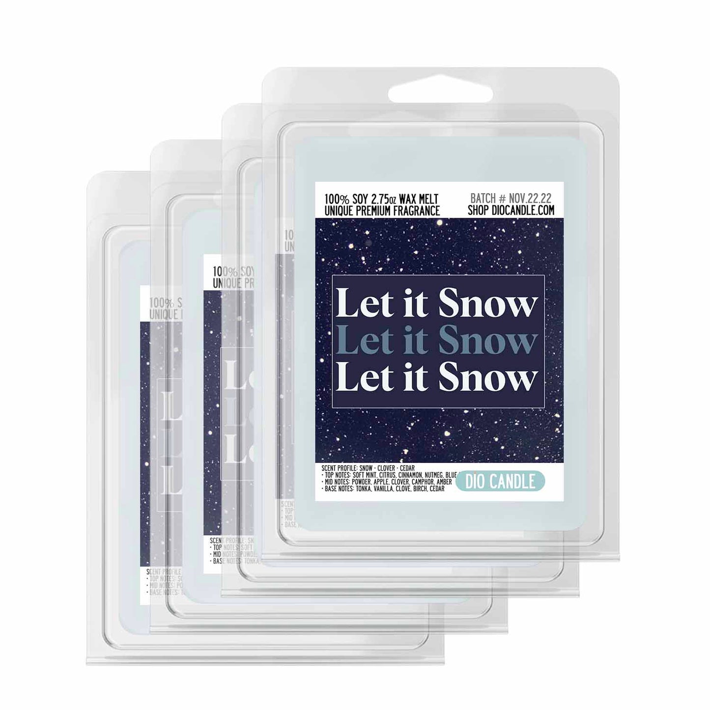 Let it Snow Candle