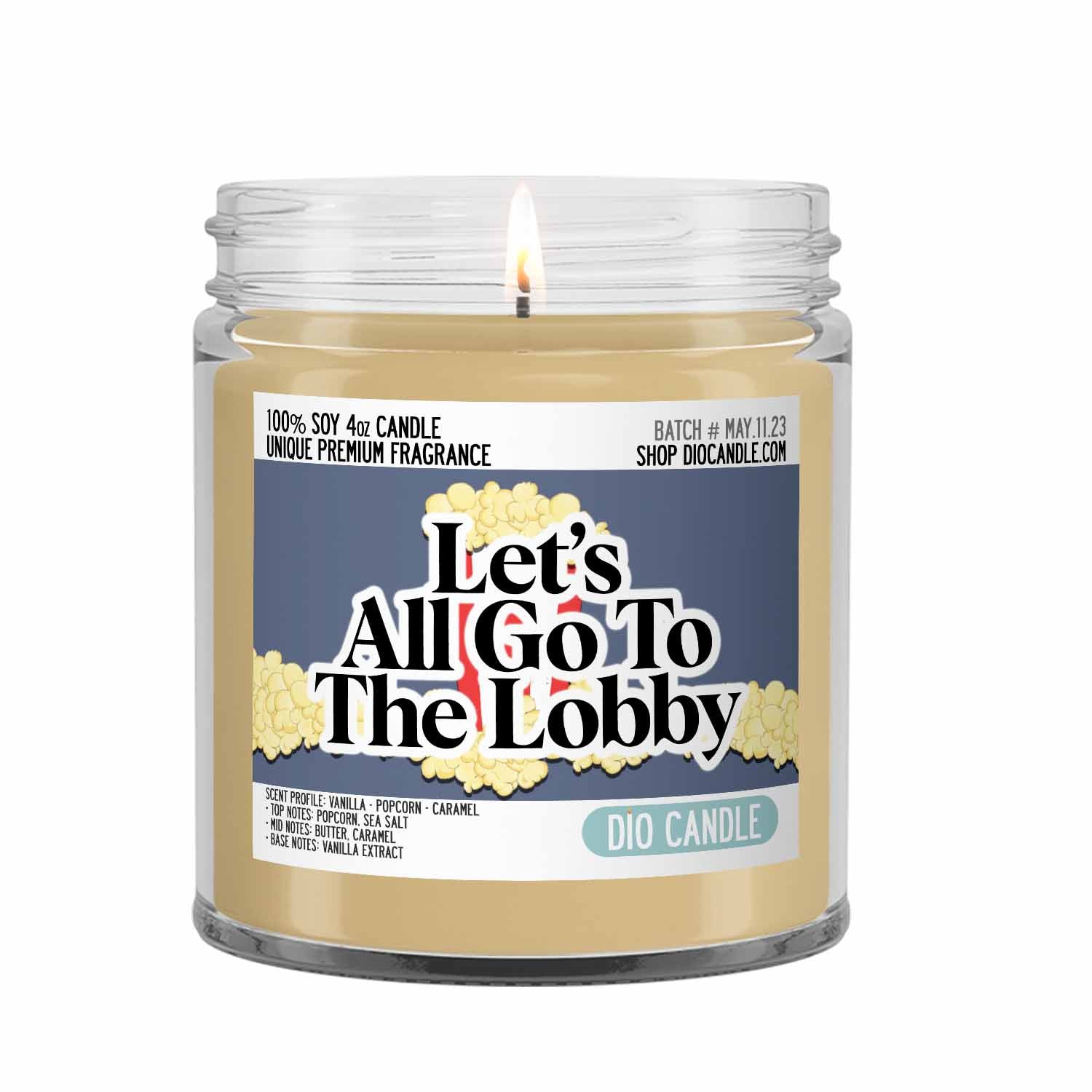 Let's All Go the Lobby Movie Candle