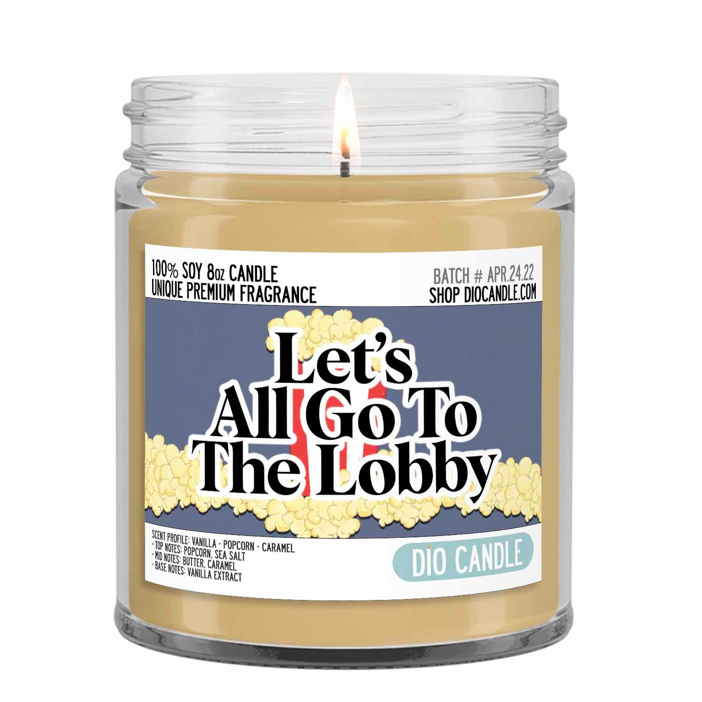 Let's All Go the Lobby Movie Candle