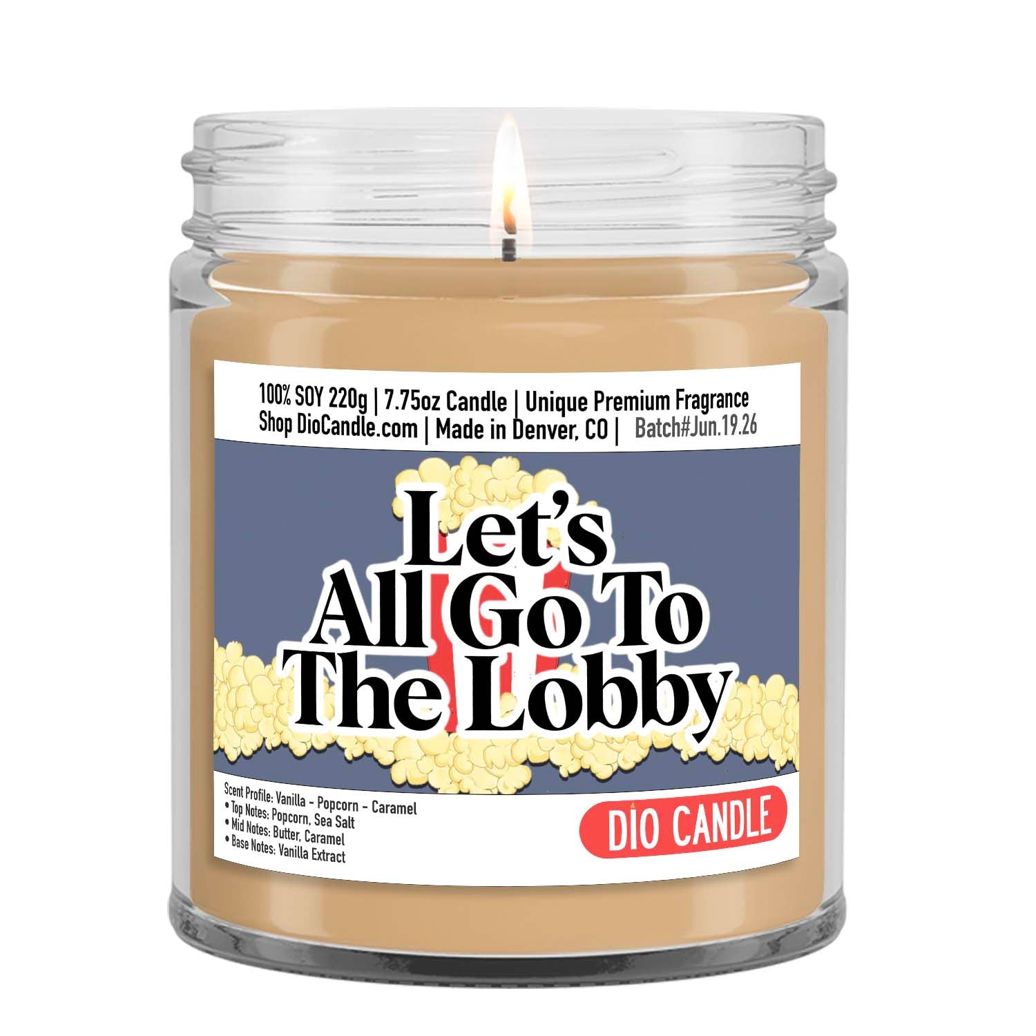 Let's All Go the Lobby Movie Candle