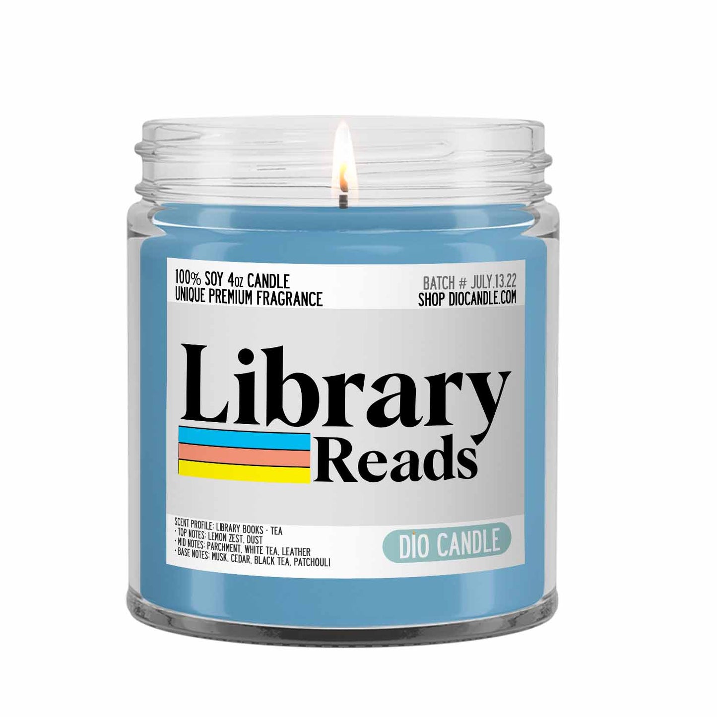 Library Reads Candle