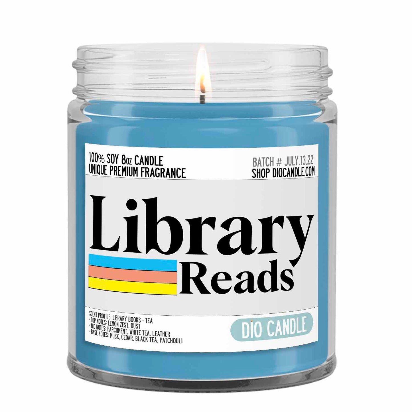 Library Reads Candle