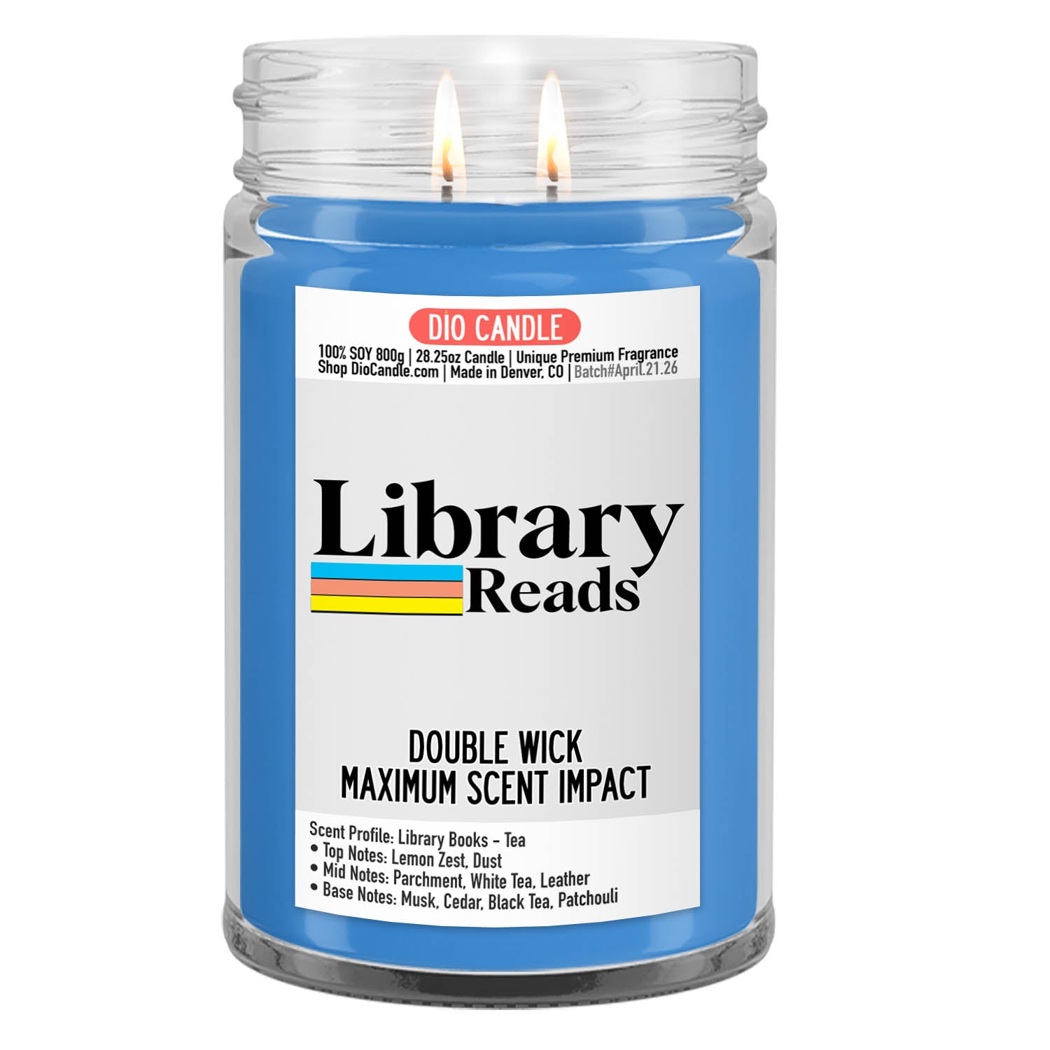 Library Reads Candle