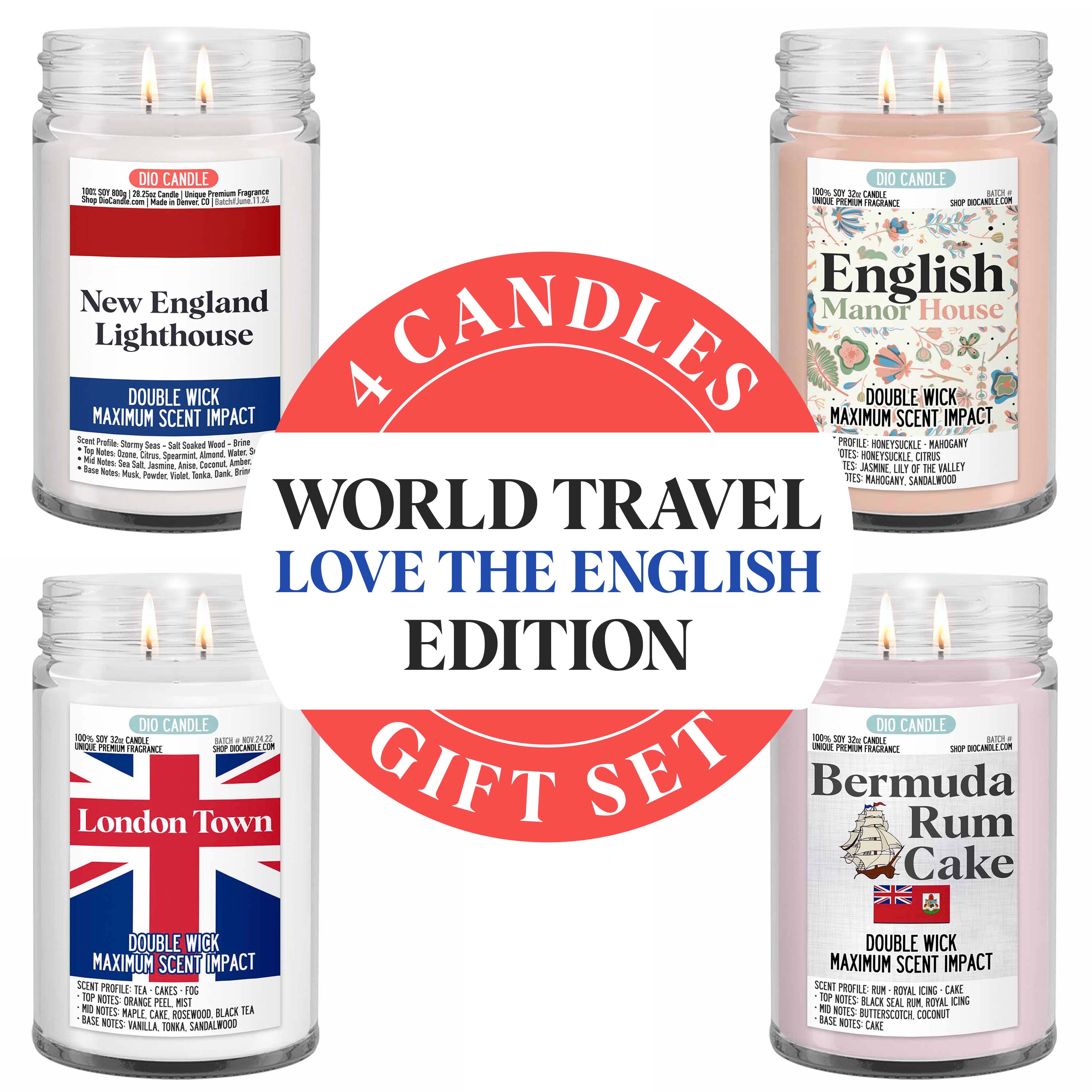 Love the English Candle Gift Set