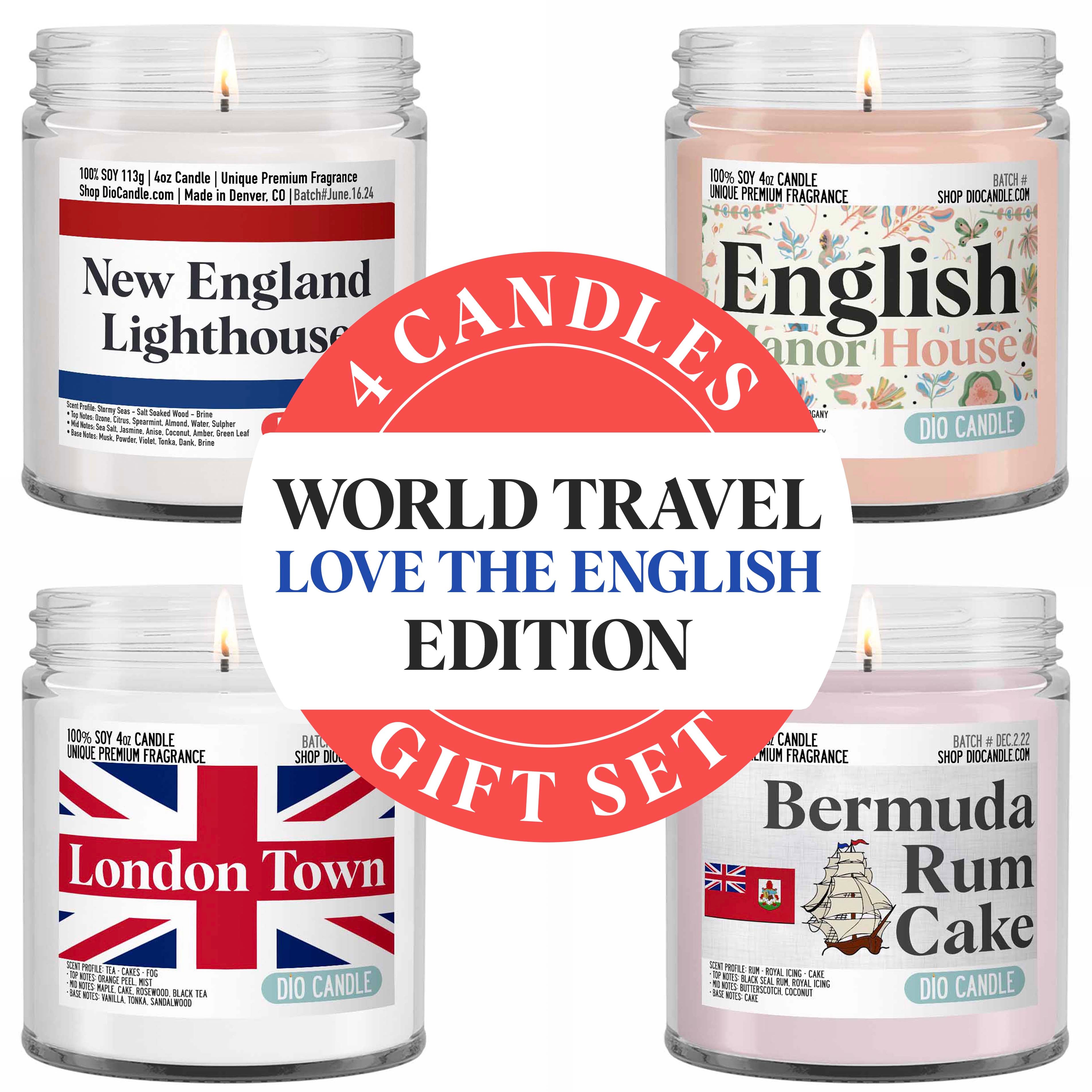 Love the English Candle Gift Set