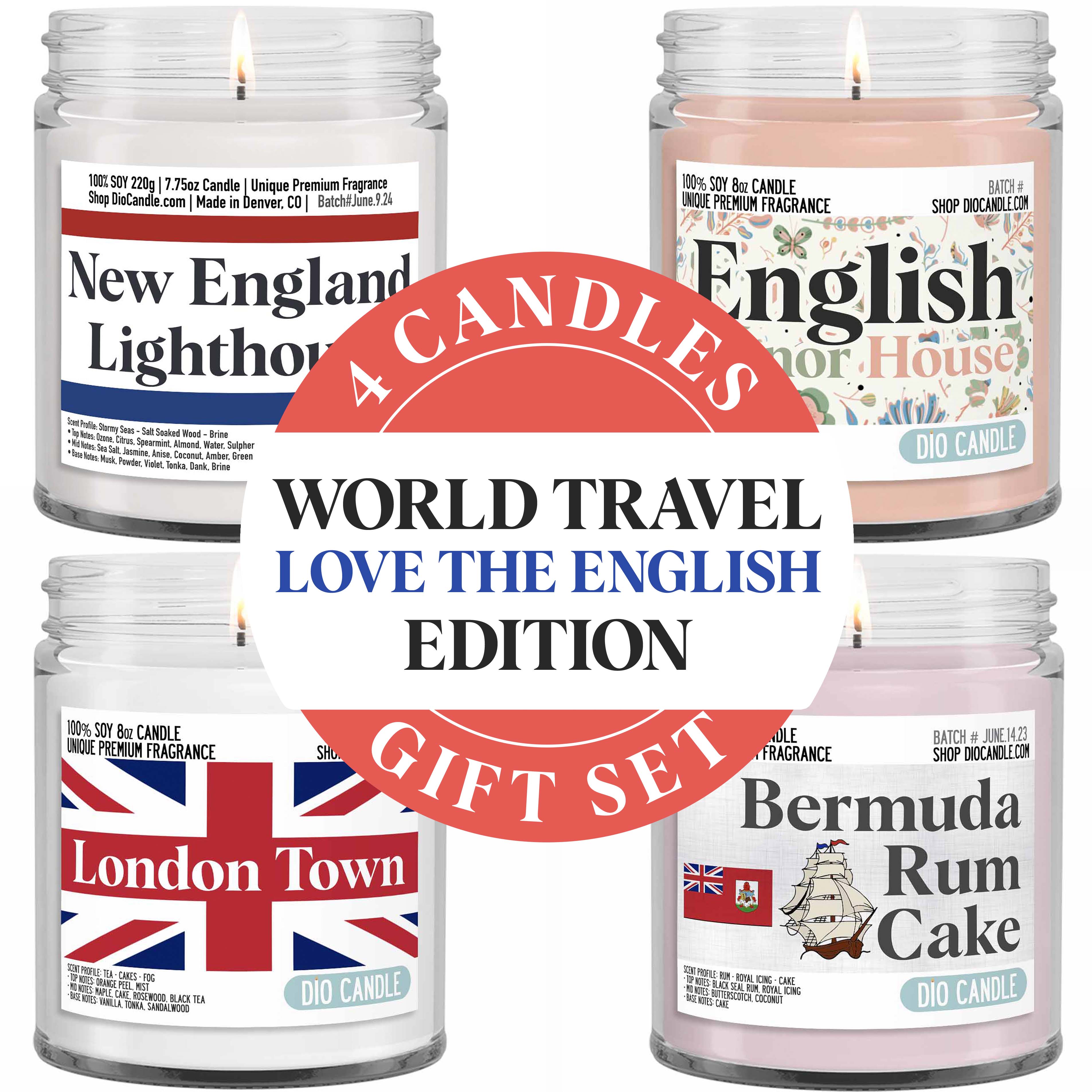 Love the English Candle Gift Set