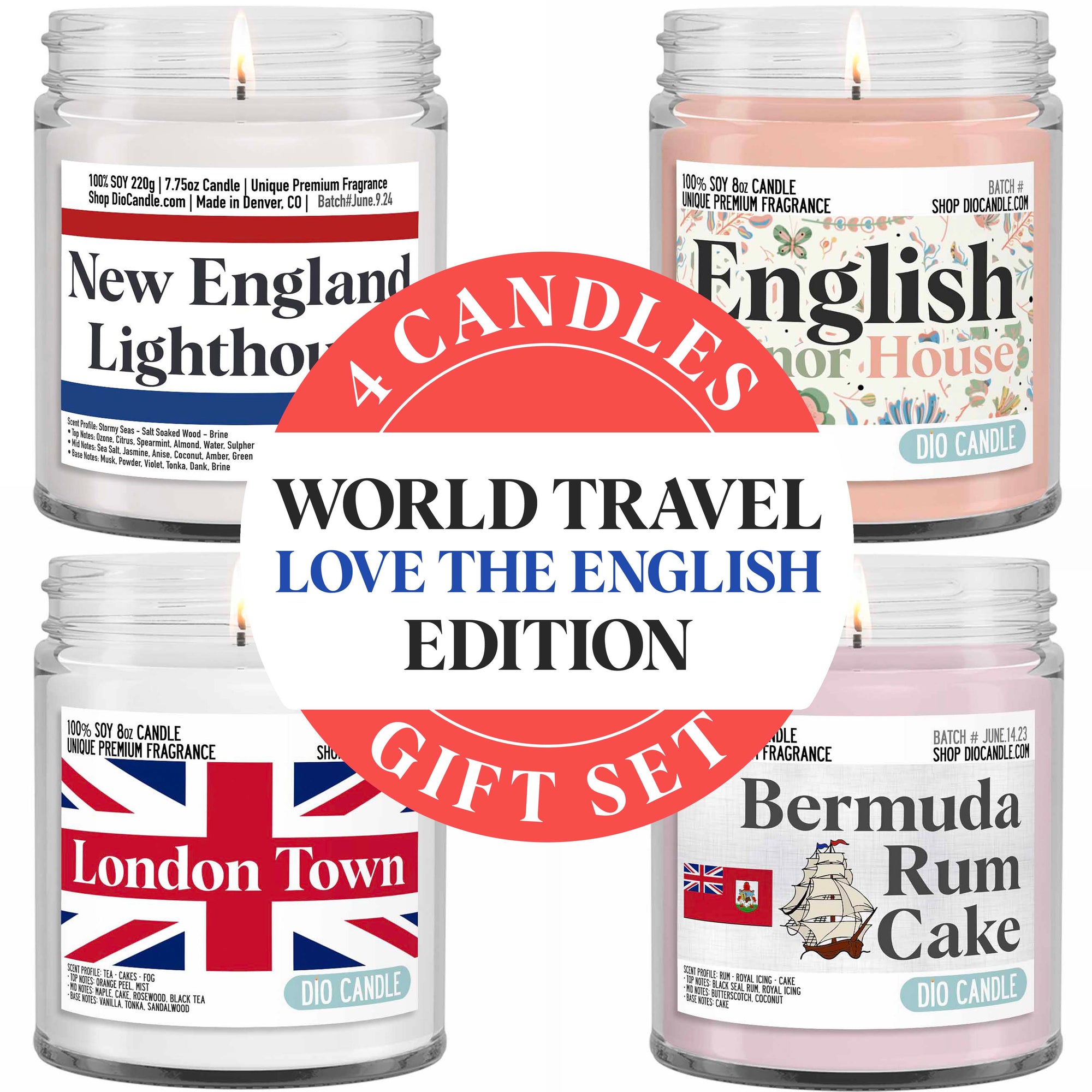 Love the English Candle Gift Set