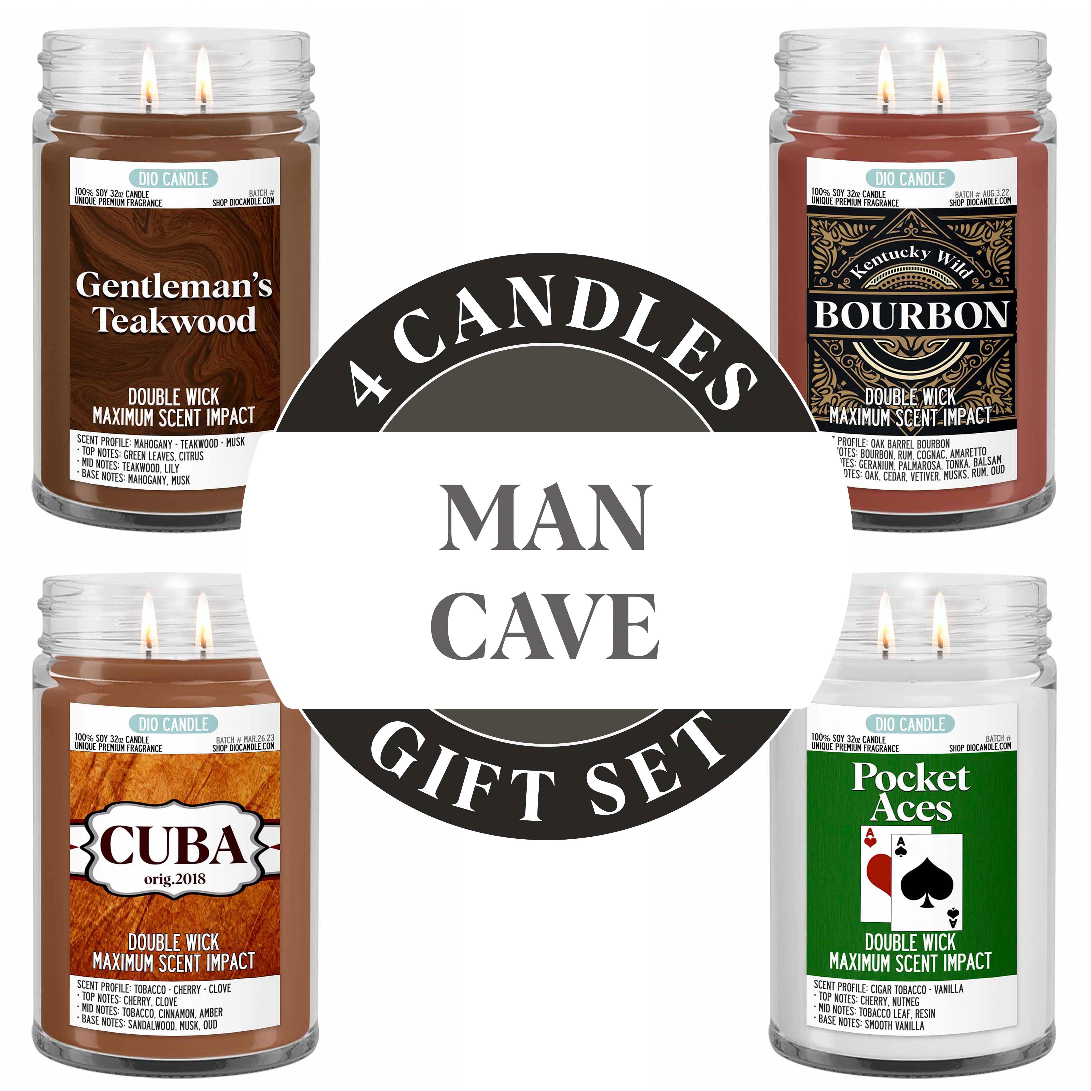 Man Cave Candle Gift Set