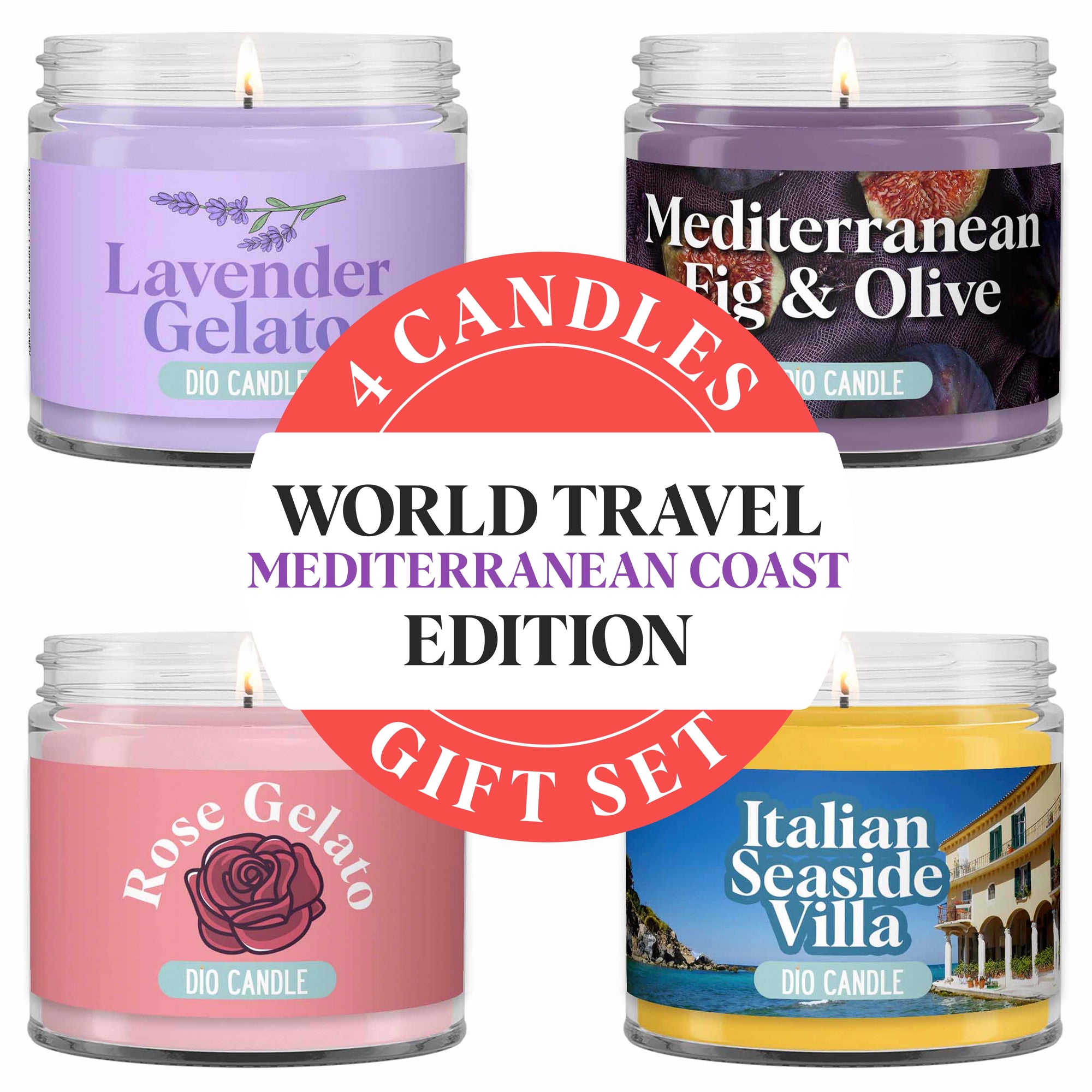 Mediterranean Coast Candle Gift Set