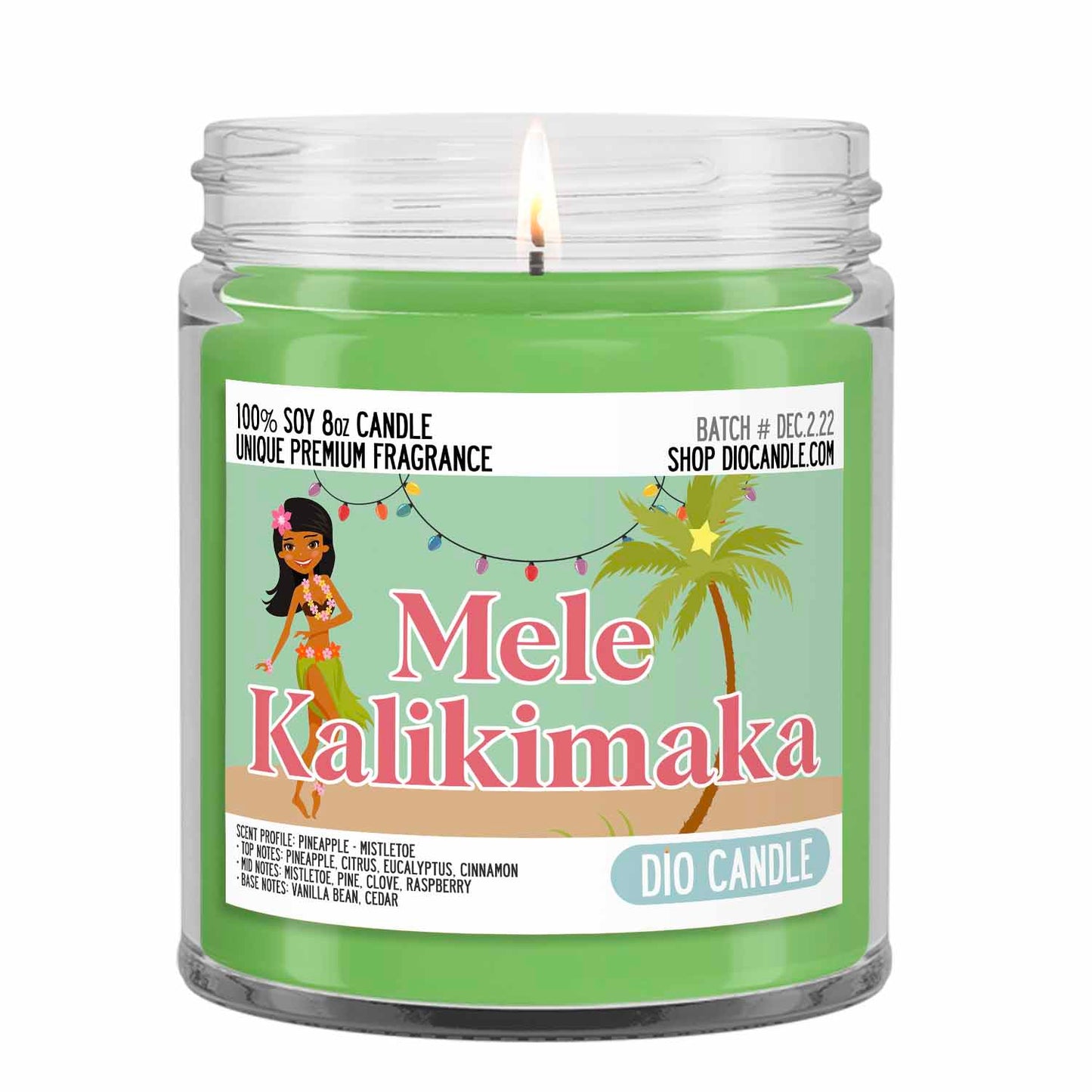 Mele Kalikimaka Candle