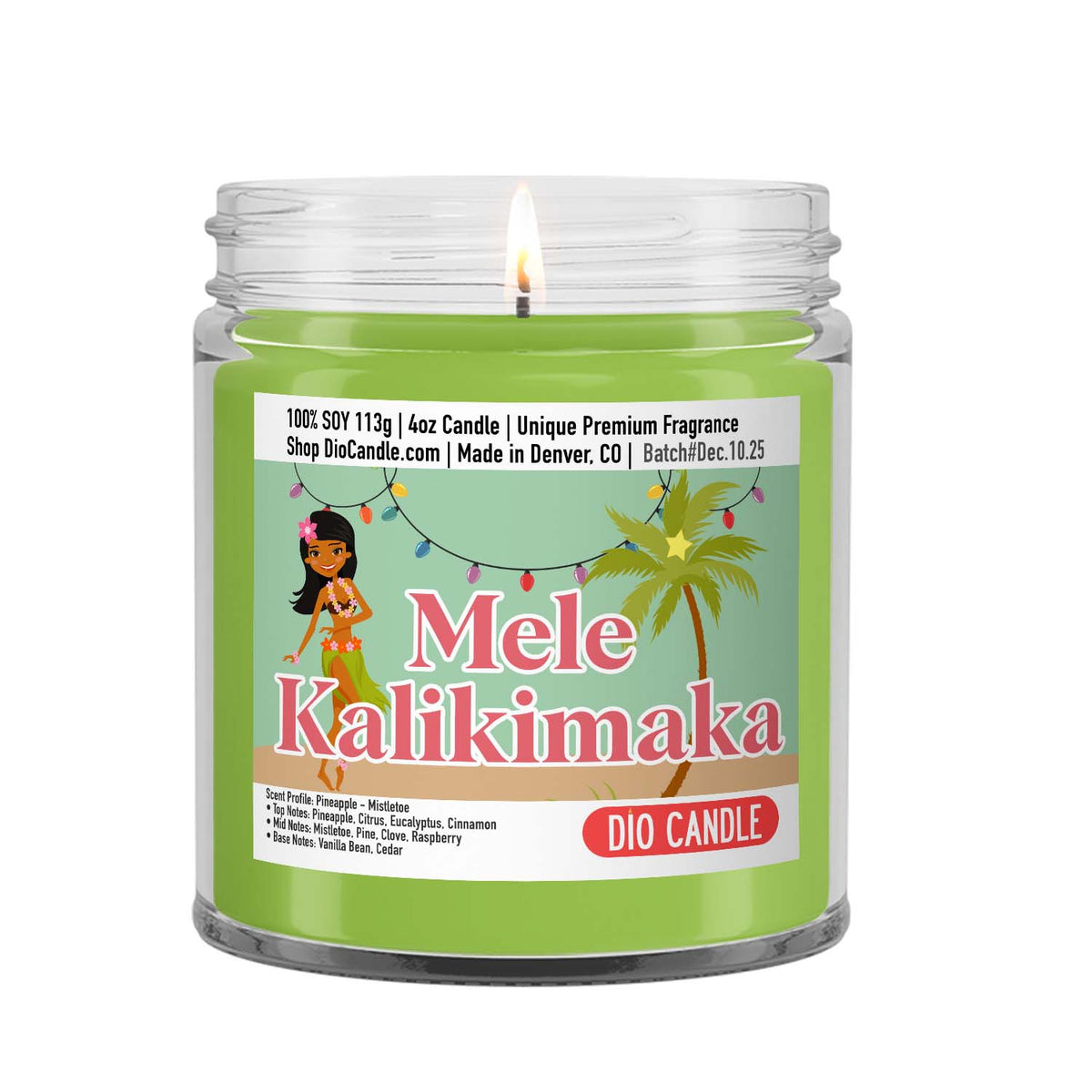 Mele Kalikimaka Candle