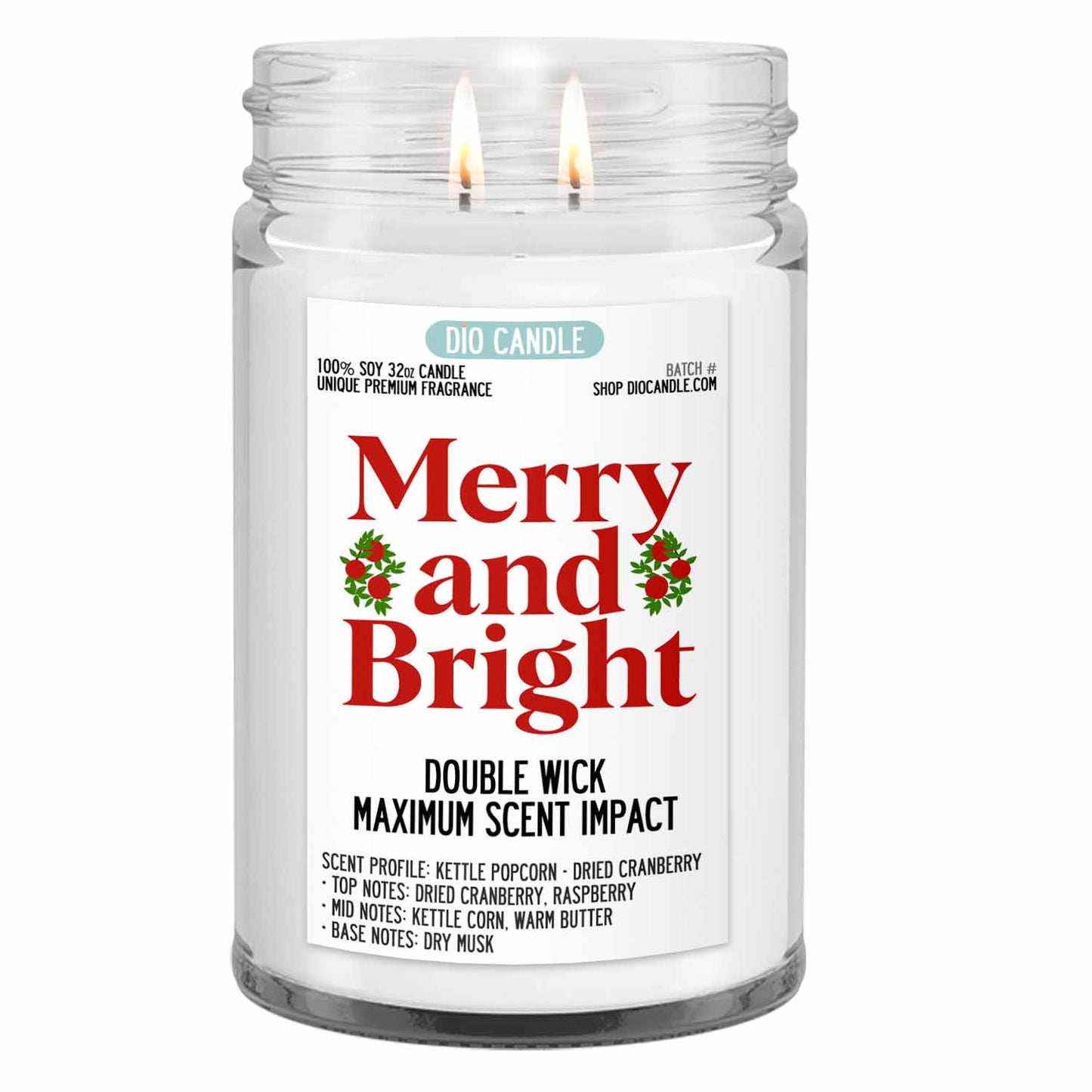 Merry and Bright Candle