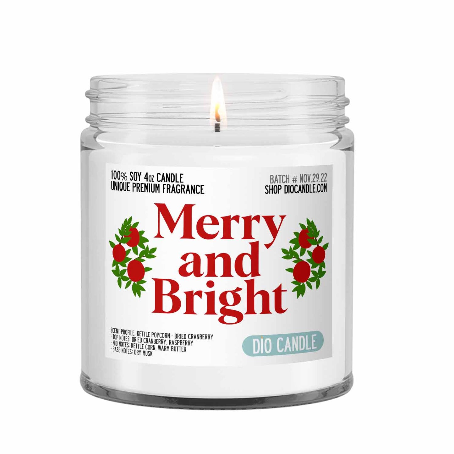 Merry and Bright Candle