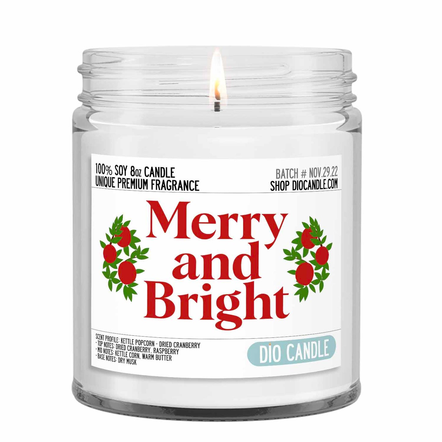 Merry and Bright Candle