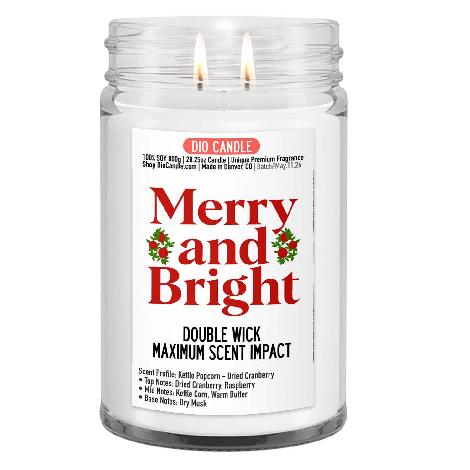 Merry and Bright Candle