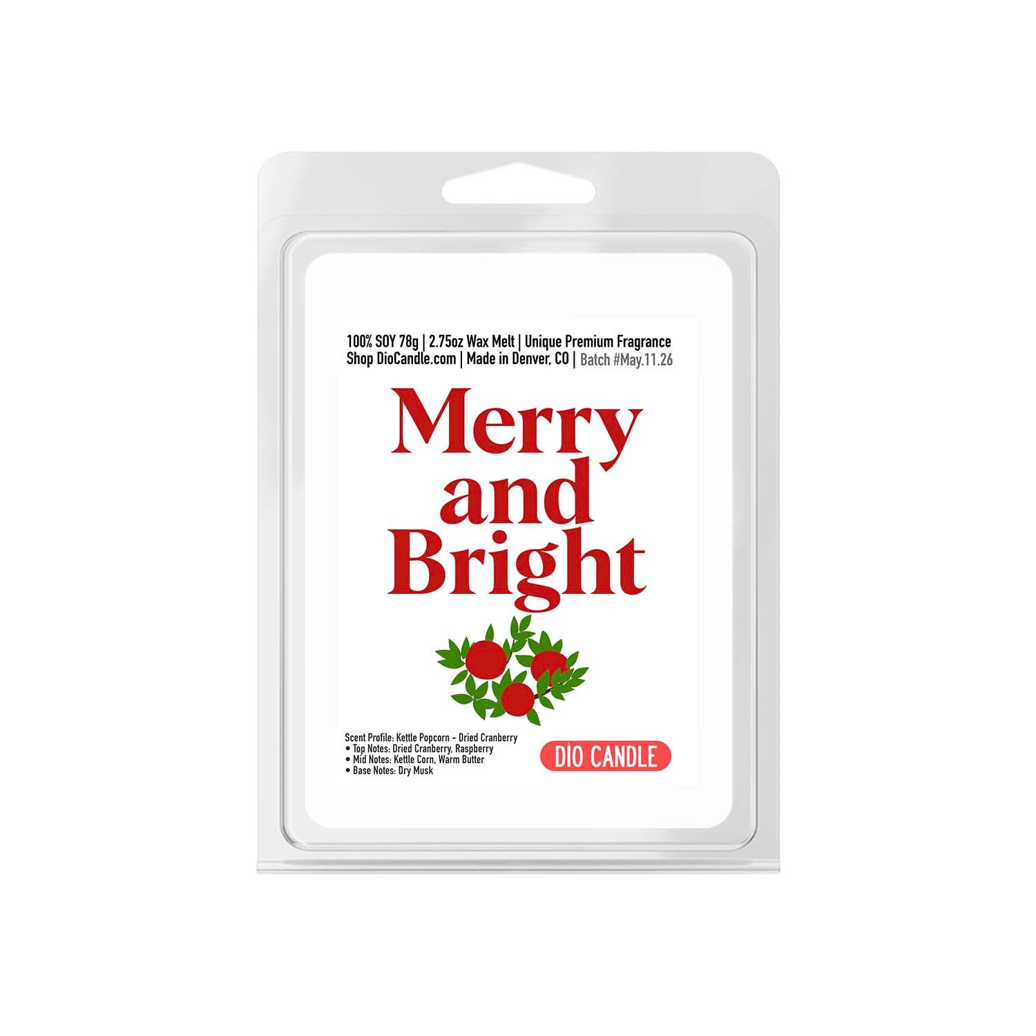 Merry and Bright Candle