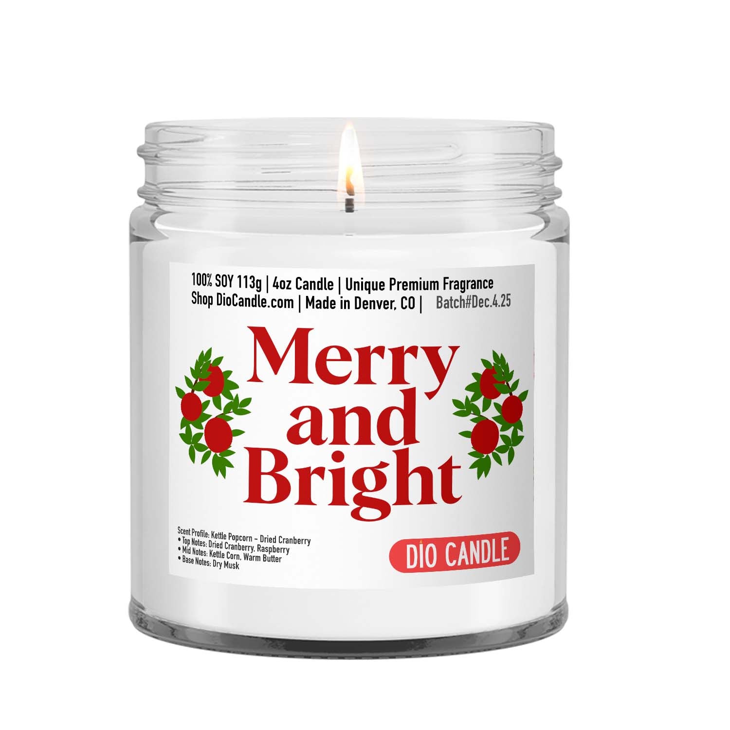 Merry and Bright Candle